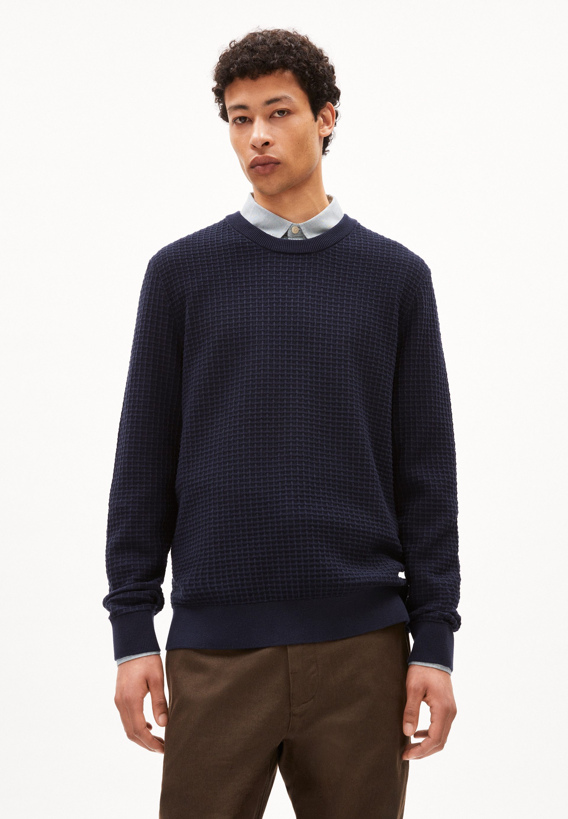 Armedangels Strickpullover GRAANMO Pullover aus Bio-Baumwolle Regular Fit (Regular Fit) Regular Fit