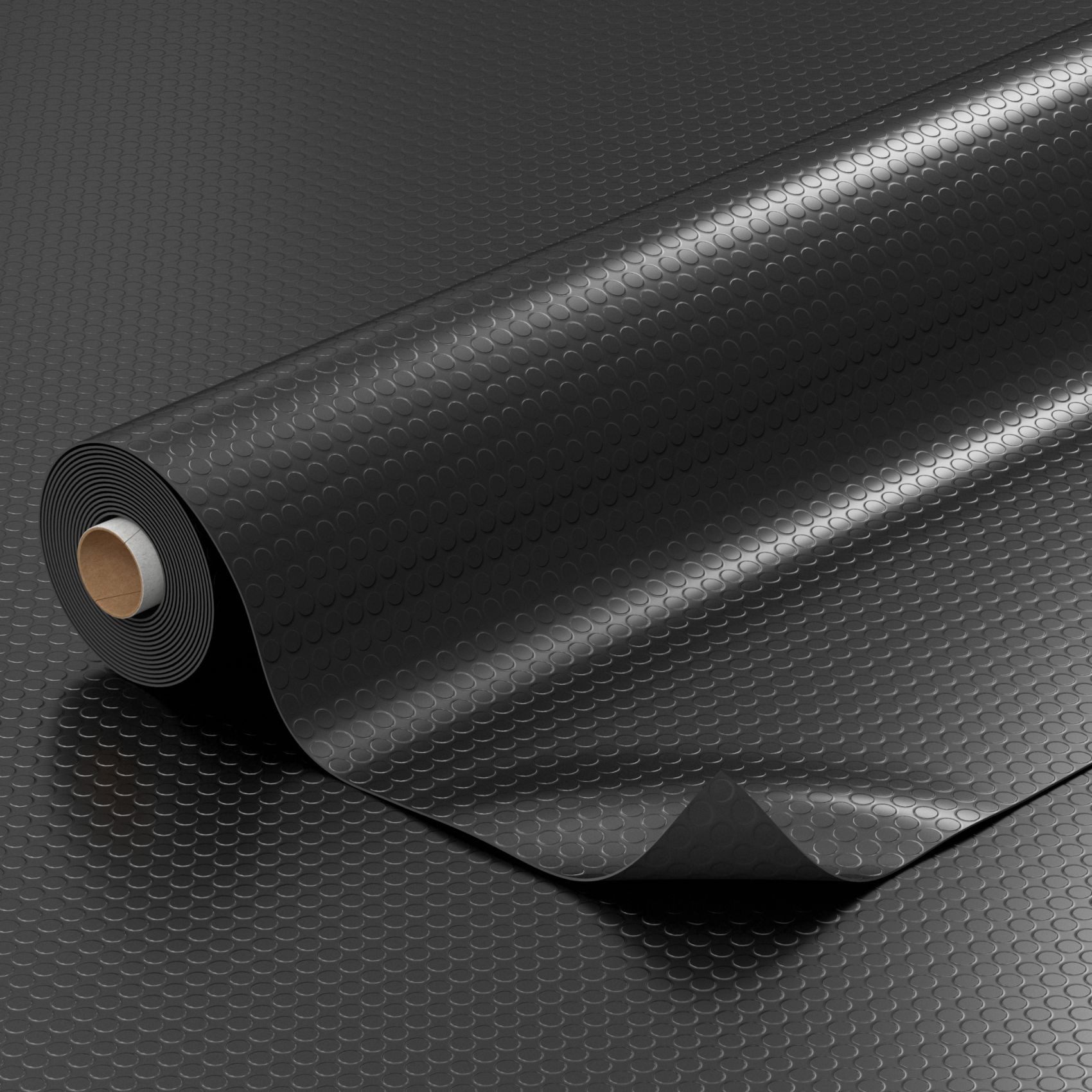 ANRO Vinylboden IMOS 1mm 140cm Breit wasserabweisend für Garage/Keller PVC-Bodenbelag, Feuchtigkeitsbarriere, feine Optik, langlebig, Einzelstück, eine Rolle Bodenbelag, Isolierend und wasserbeständig Größe: 100x140cm Uni Schwarz