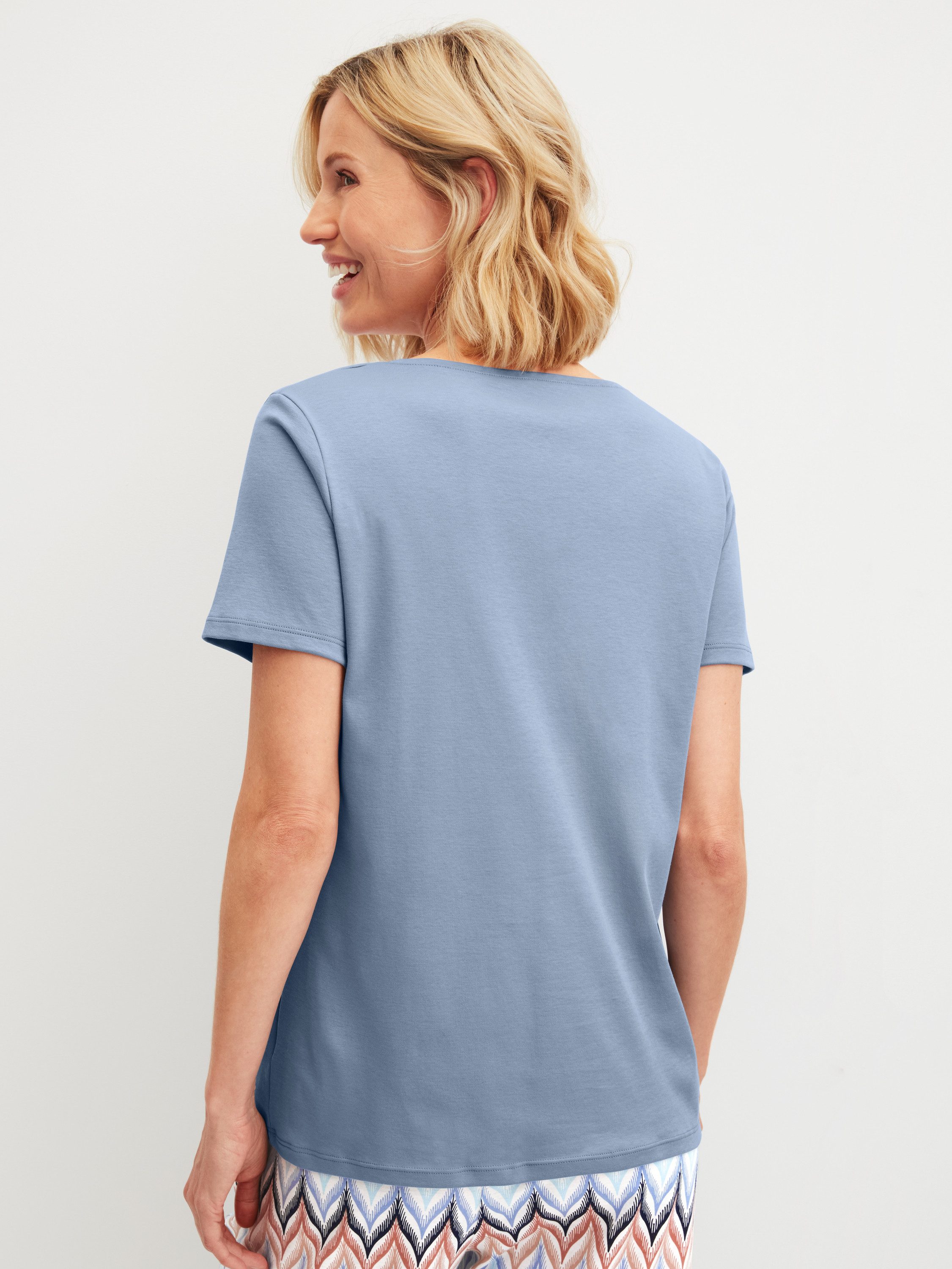 CALIDA Kurzarmshirt Favourites Sleep Damen (1-tlg) hautfreundliche Baumwolle, langlebige Qualität, lockere Passform