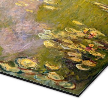 Posterlounge Alu-Dibond-Druck Claude Monet, Der Seerosenteich (linke Tafel), Wohnzimmer Malerei