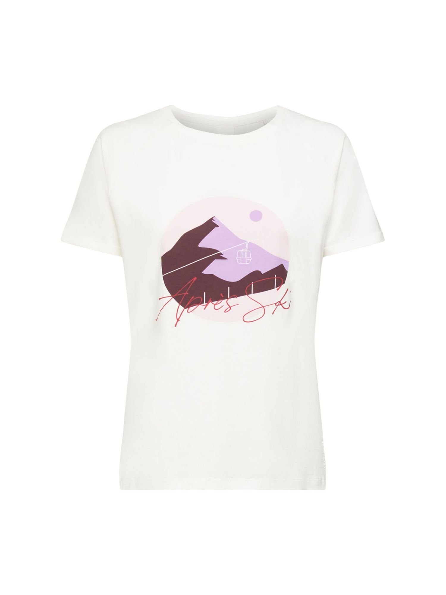 esprit (1-tlg) T-Shirt Front-Print T-Shirt mit OFF WHITE sports
