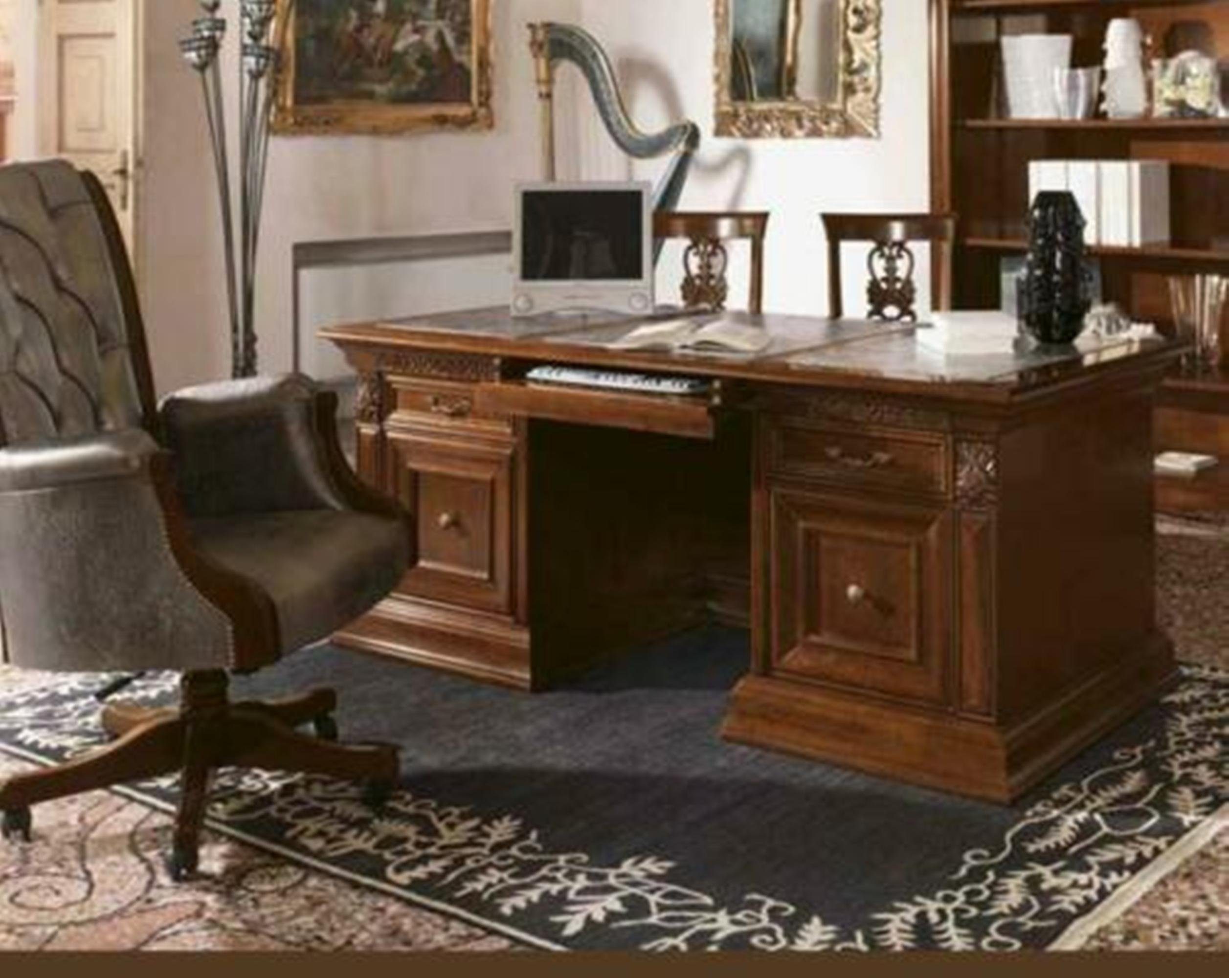 JVmoebel Schreibtisch, Büroeinrichtung Arbeitszimmer Sessel Büro Möbel Chef Sessel