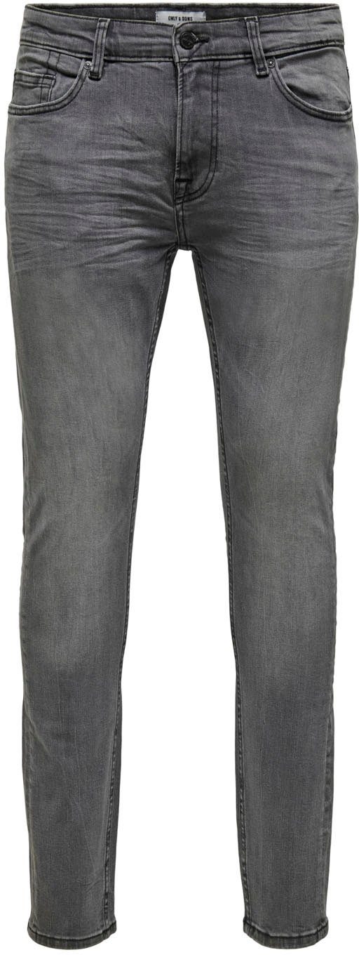 ONLY & SONS Skinny-fit-Jeans black-used Warp
