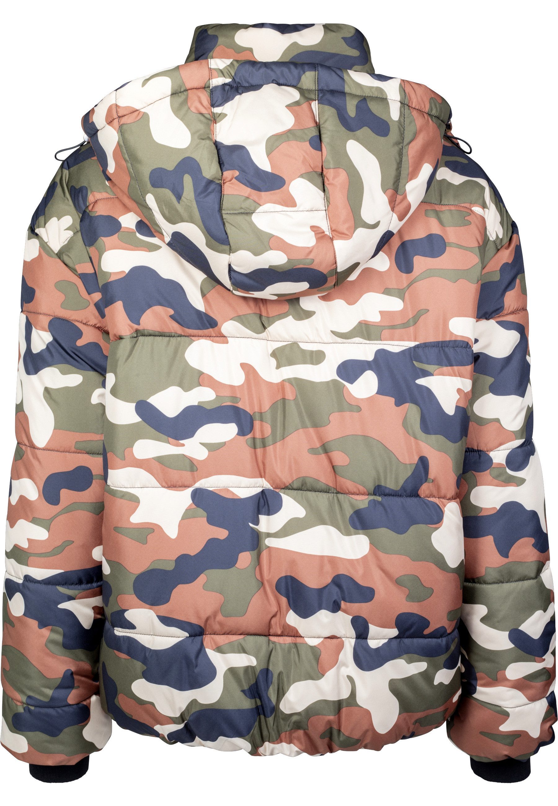 URBAN CLASSICS Winterjacke Urban Classics Damen Ladies Boyfriend Camo Puffer Jacket (1-St)