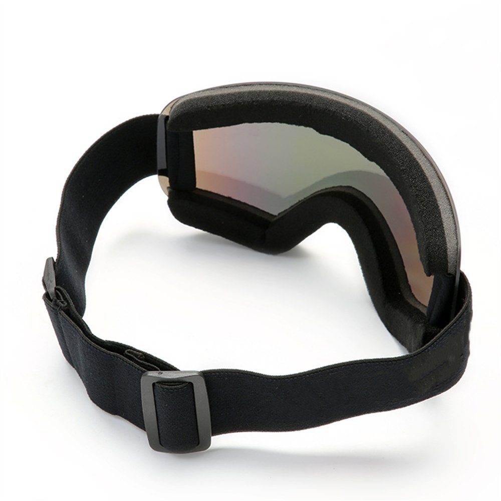 für Erwachsene, Antibeschlag-Schneebrille Skibrille Schwarz Rouemi Skibrille Bergsteiger für