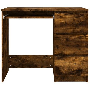 vidaXL Schreibtisch Schreibtisch Räuchereiche 90x45x76 cm Holzwerkstoff