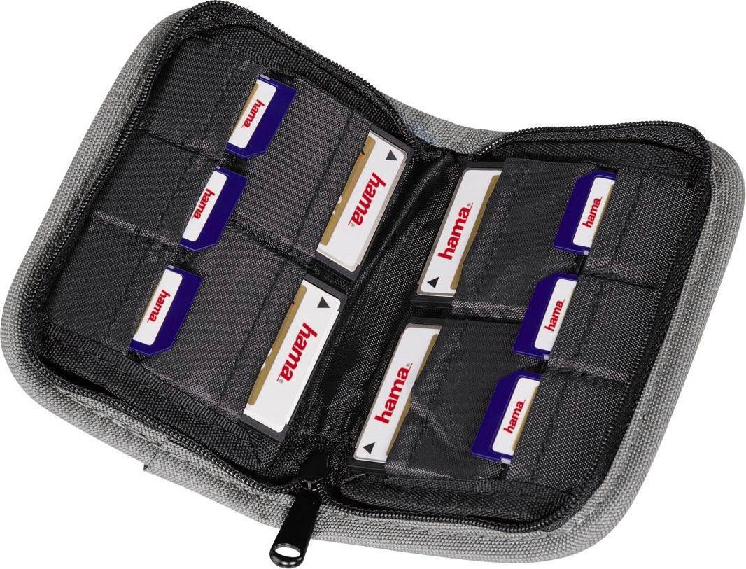 Hama Fototasche "Mini", Schwarz/Grau, Speicherkarten Tasche Speicherkarten max. 10