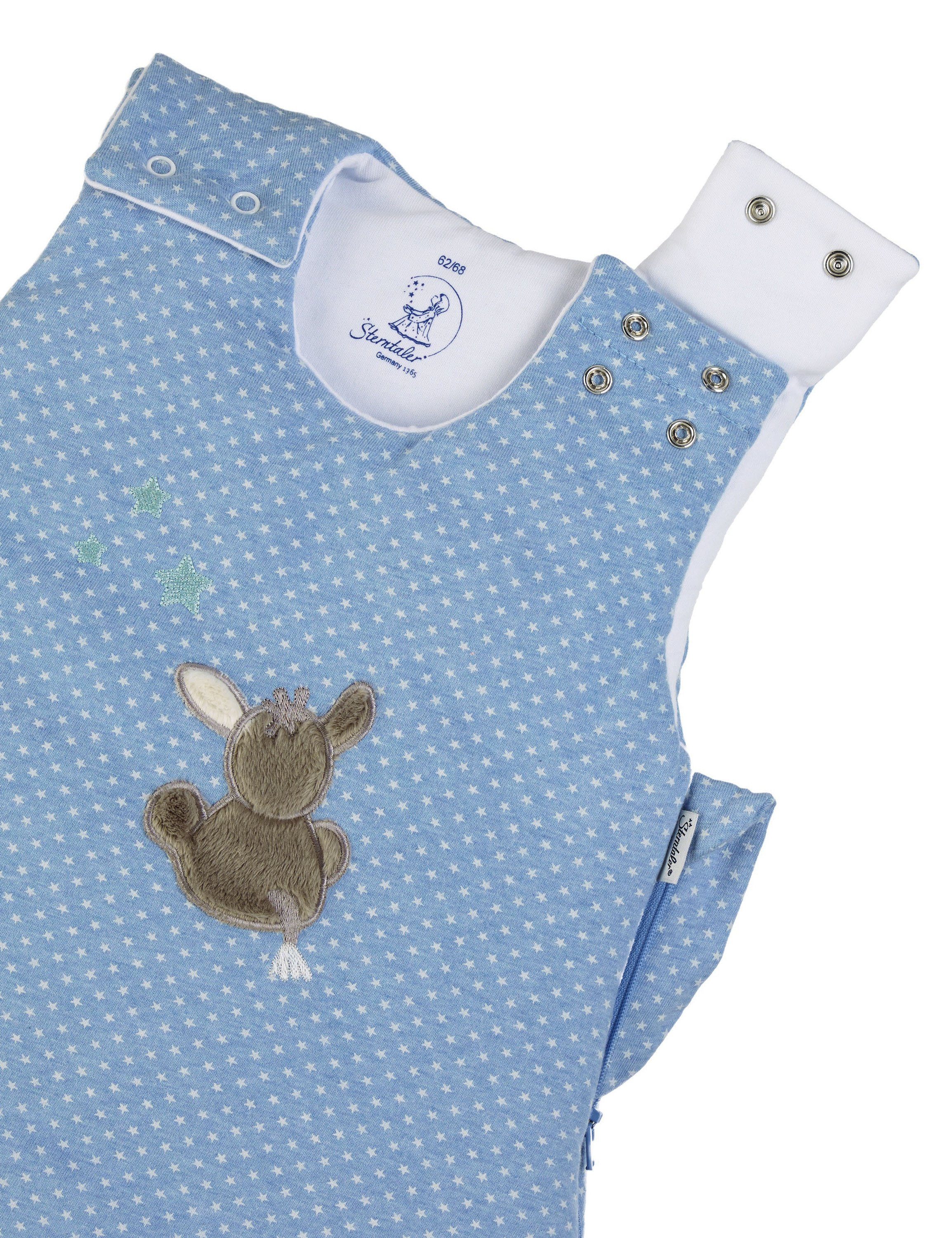 Sterntaler® Babyschlafsack Sterntaler® Babyschlafsack 50/56 Emmi (1 tlg), Babyschlafsack Emmi, leicht, warm, wächst mit, 2-Wege-Reißverschluss