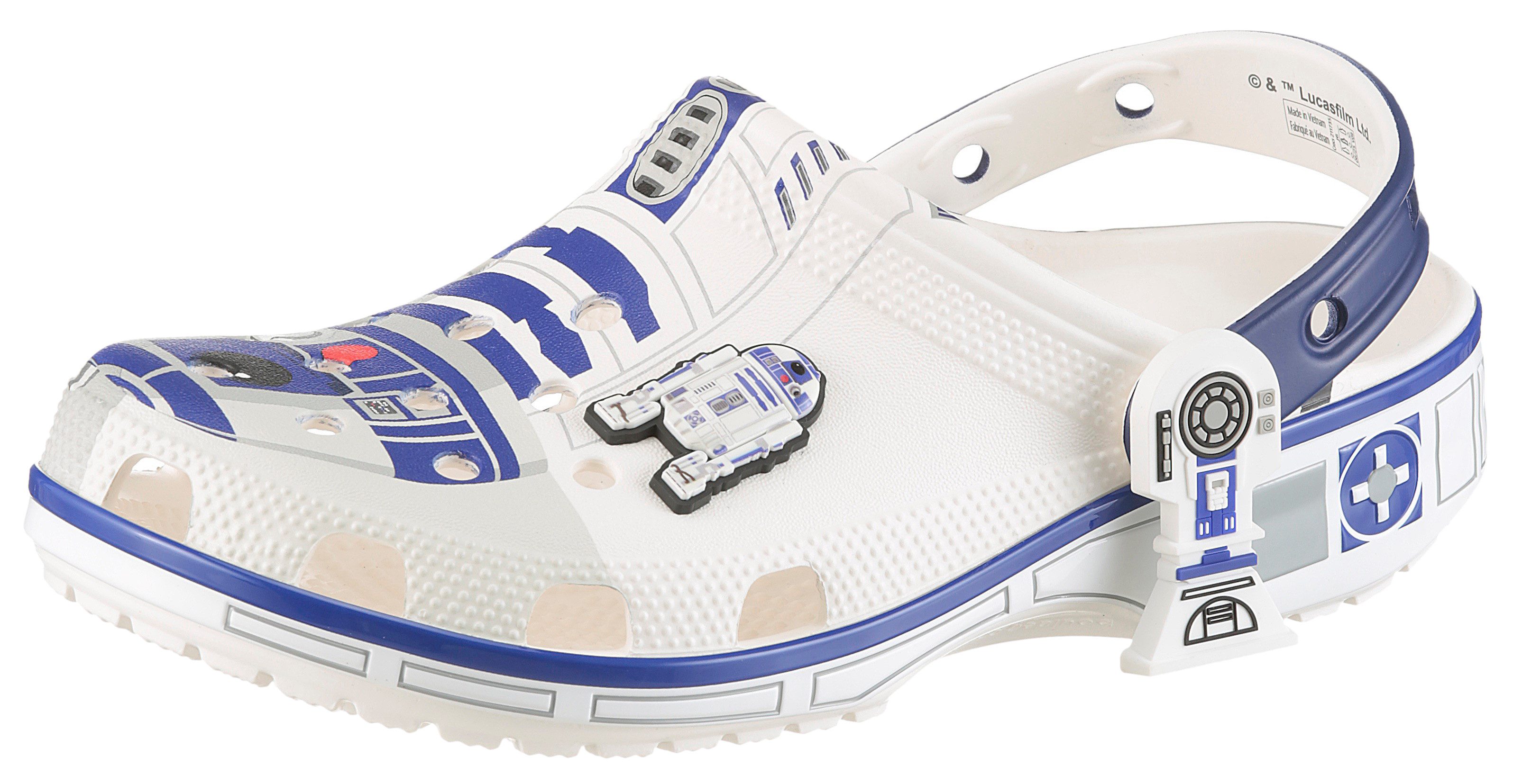 Crocs STAR WARS™ R2-D2 Kids Classic Clog Clog Fan Geschenk, Hausschuh mit 2 exklusiven Jibbitz™-Ansteckern