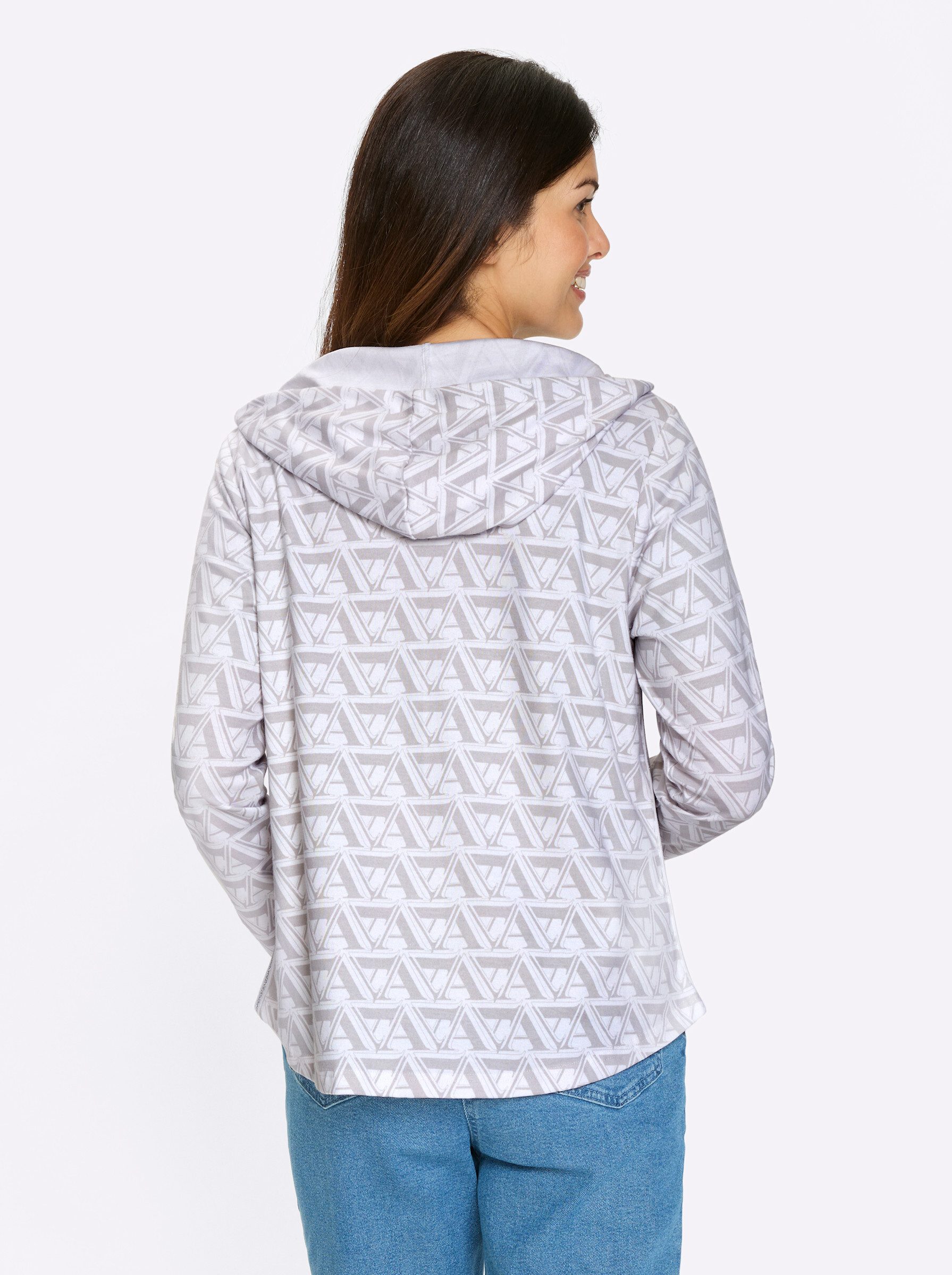 Sieh an! Shirtjacke Sweatjacke Langarm