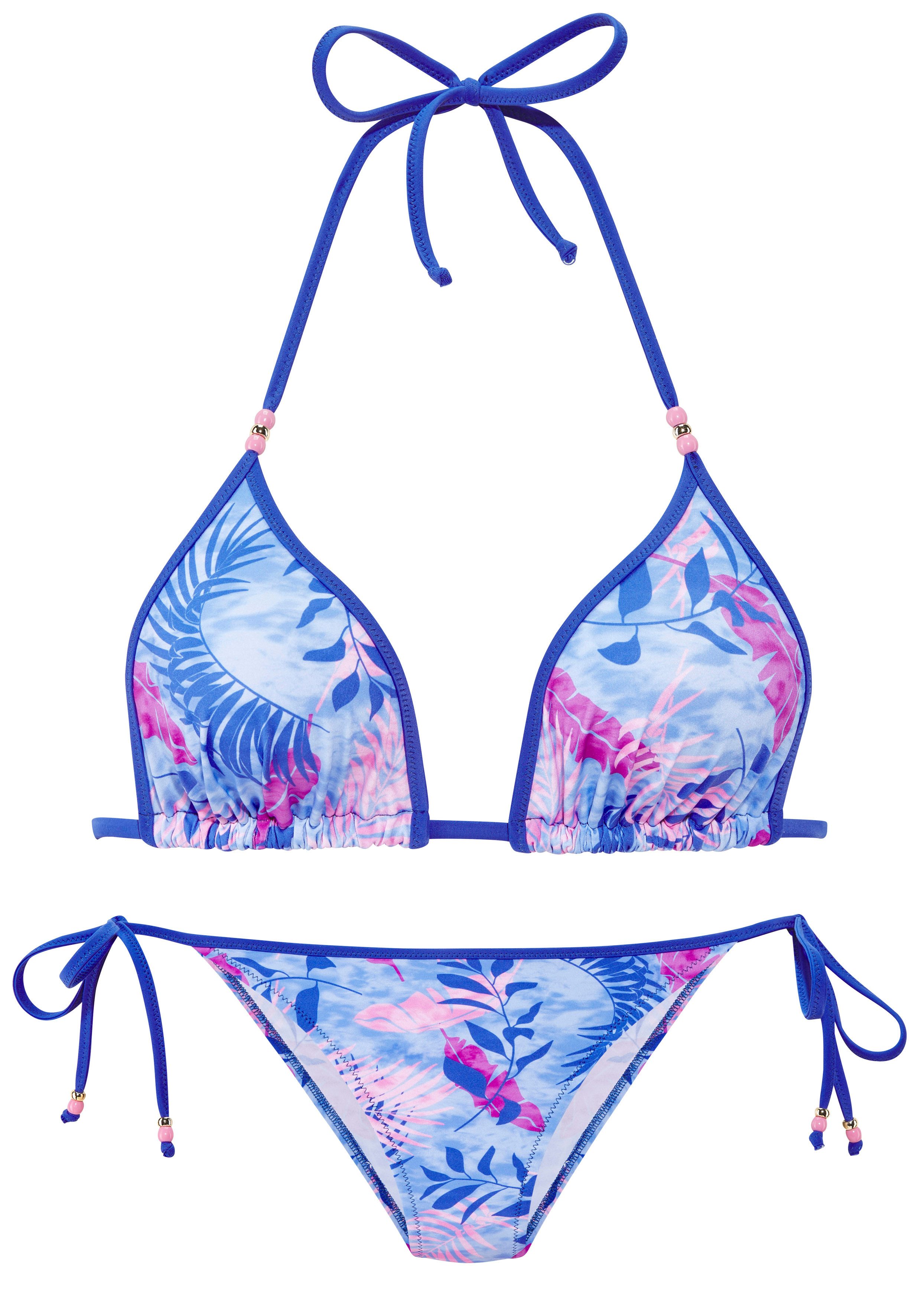 Vivance by Lascana Triangel-Bikini mit stylischem Blätterprint – Bild 2 von 4
