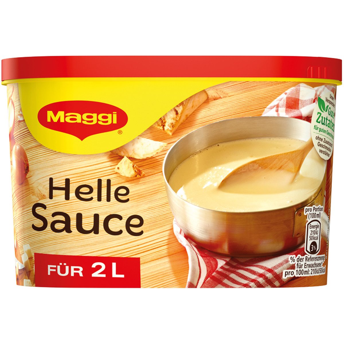 MAGGI Saucen, Maggi Helle Sauce ideal für Gemüse zu Fisch und Aufläufen 208g