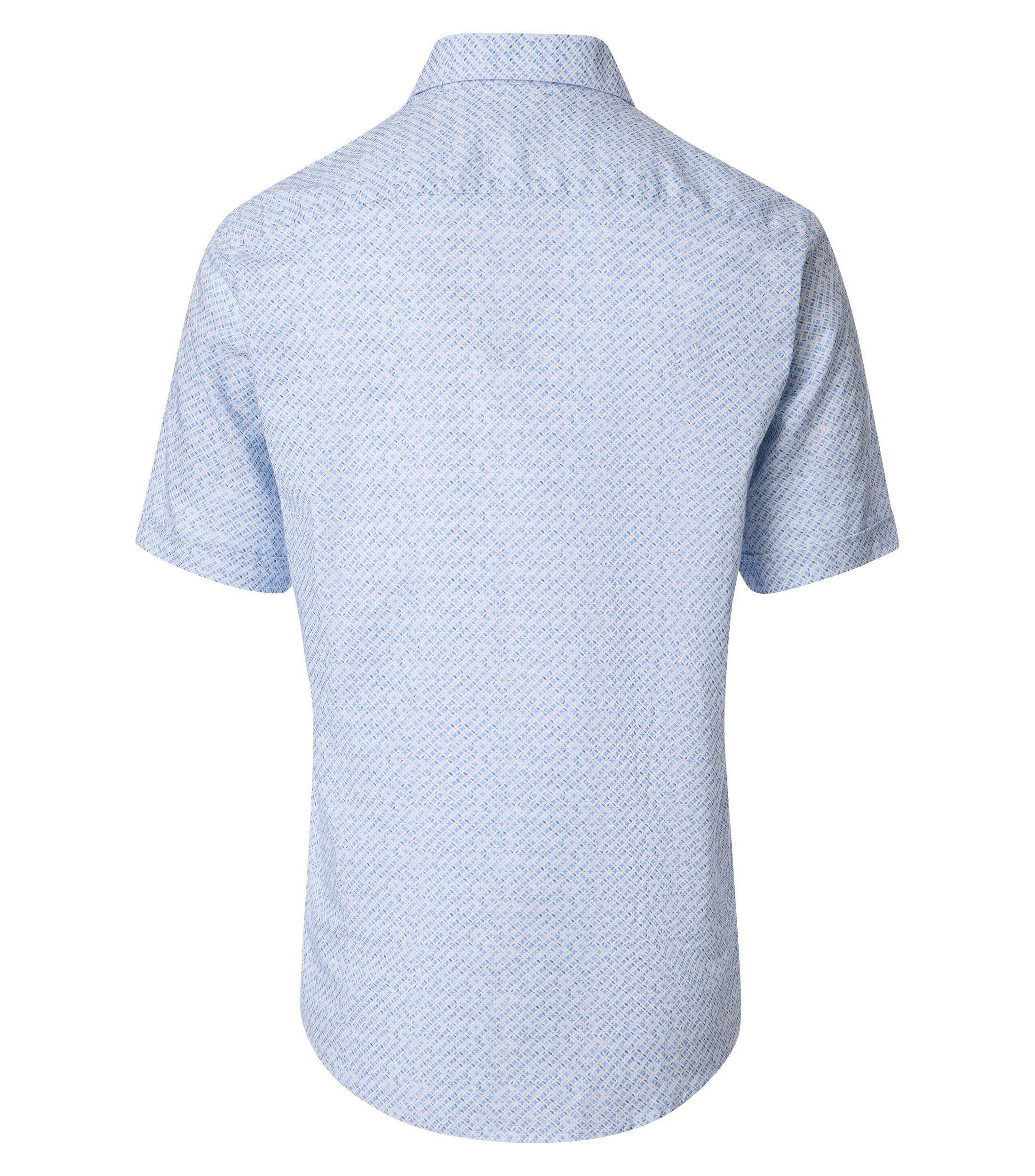 CASAMODA Kurzarmhemd CASAMODA Leinenhemd Kurzarm Print