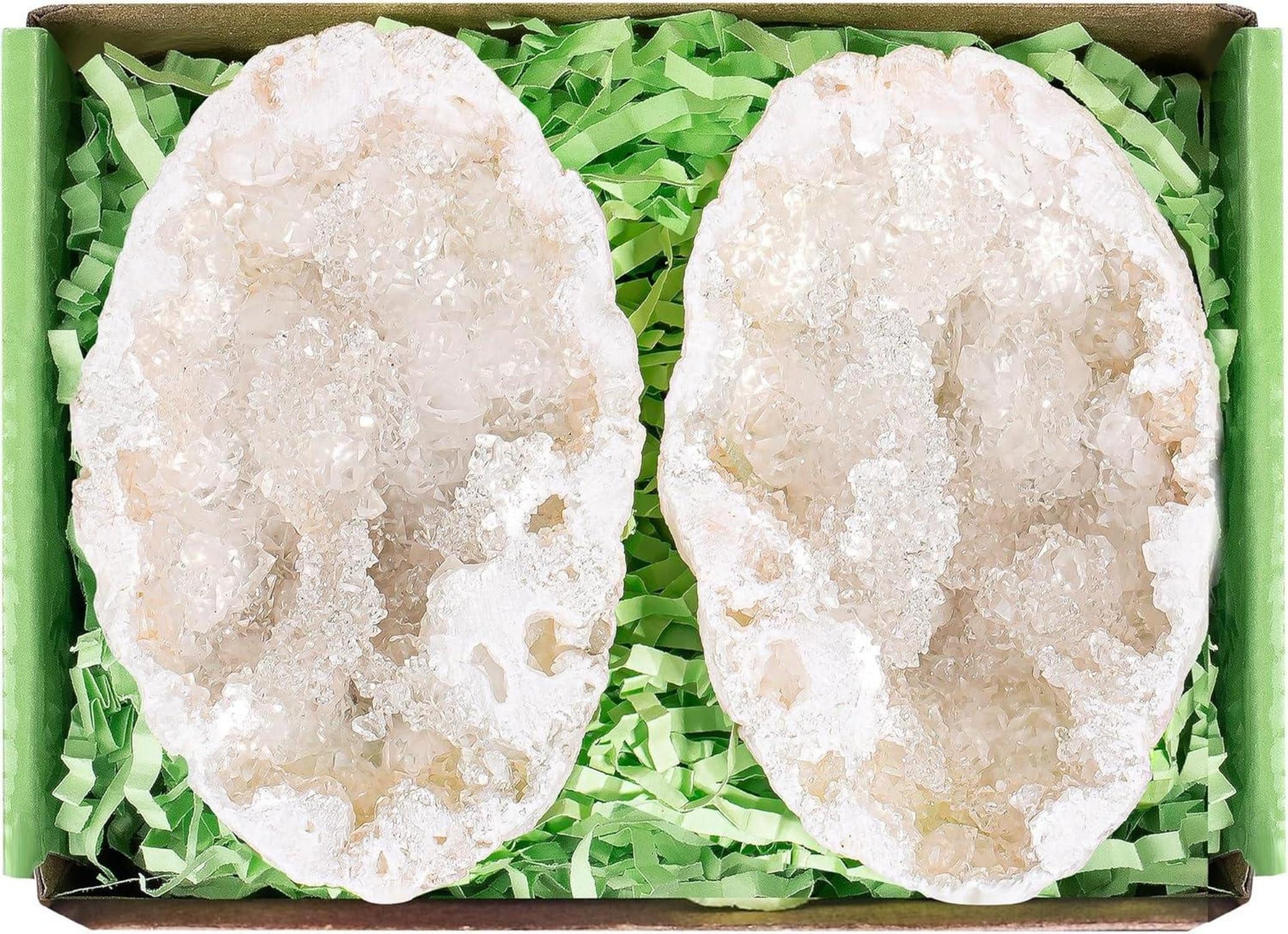 Mineralstein Kristalle Heilsteine Set Geoden-Set Kristall Dekoration Meditation