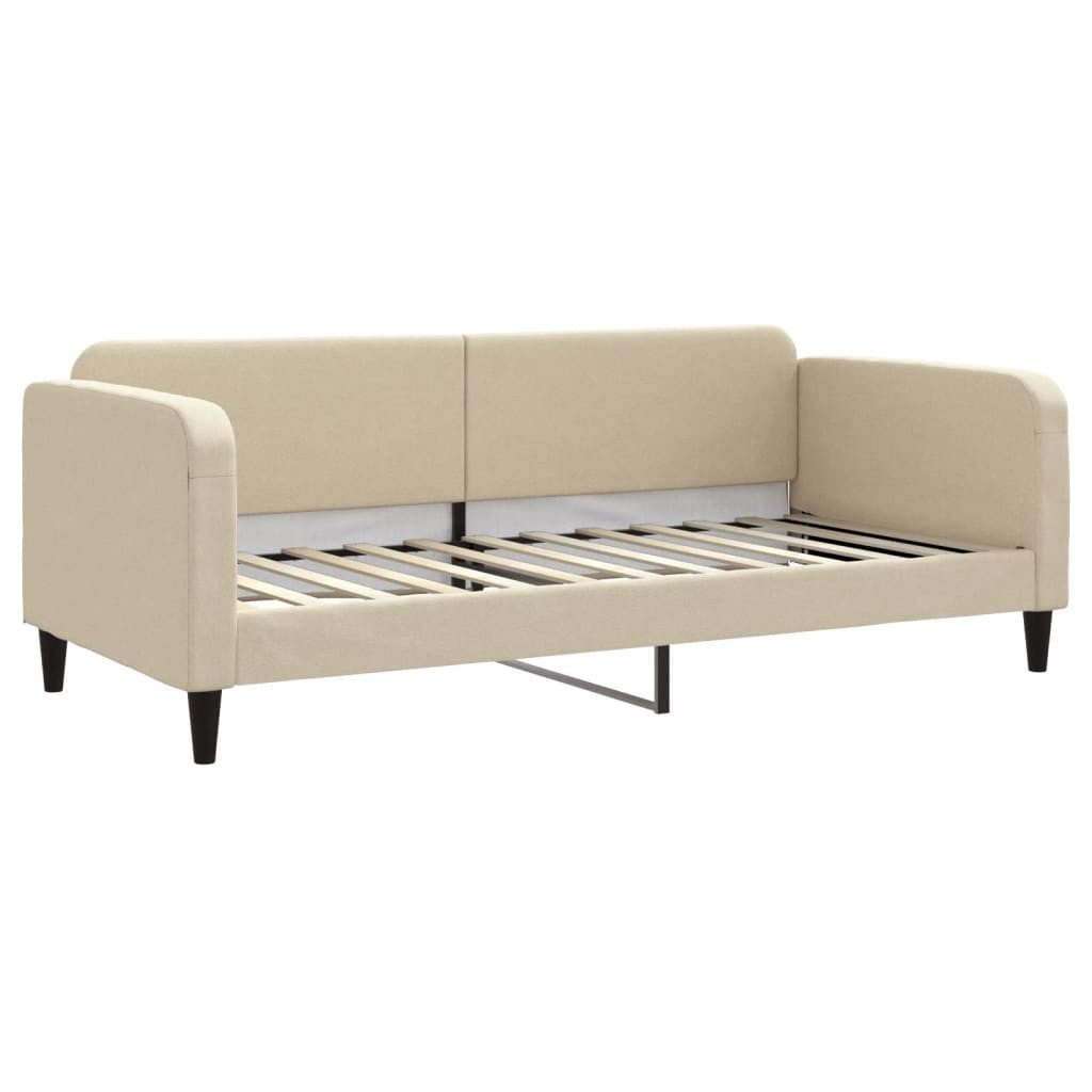 vidaXL Bett Tagesbett mit Matratze Creme günstig online kaufen
