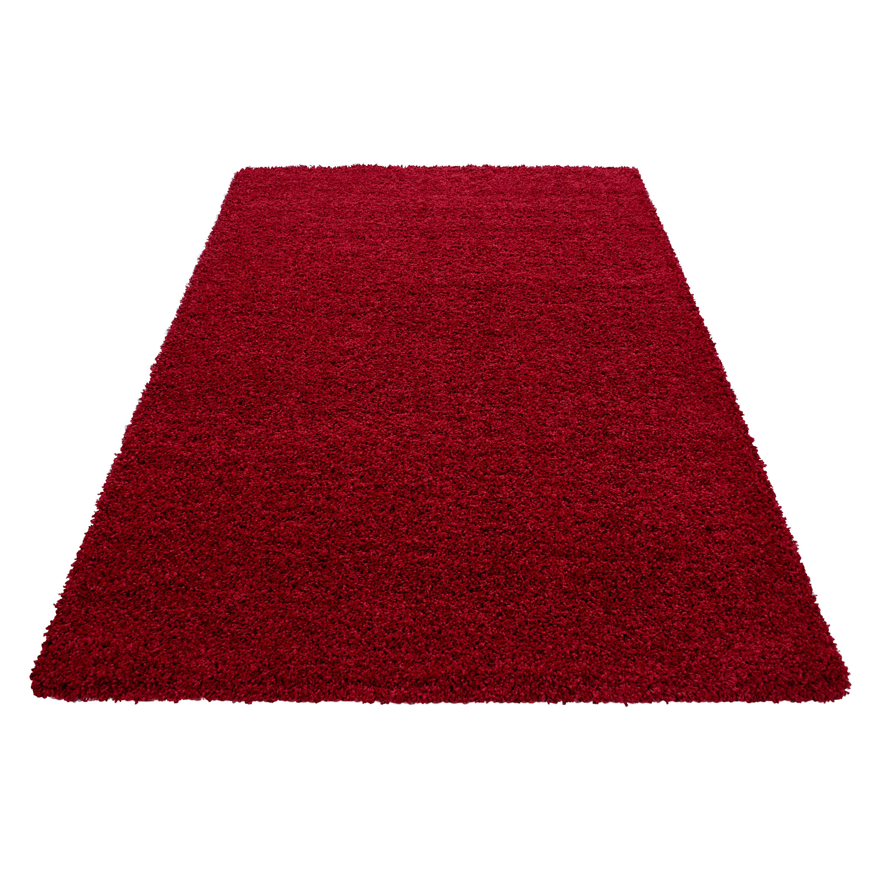 Carpettex Hochflor-Teppich Unicolor - Einfarbig, Läufer, Höhe: 50 mm, Teppi günstig online kaufen