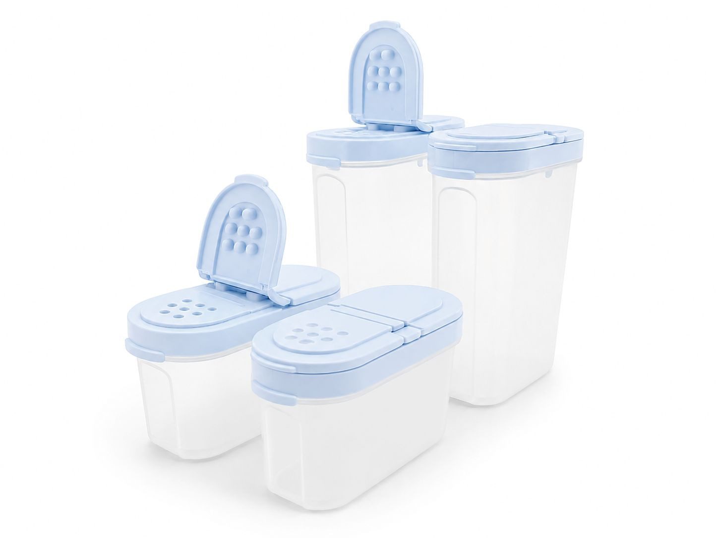TUPPERWARE Gewürzbehälter Gewürz-Riesen (2) + Gewürz-Zwerge (2)