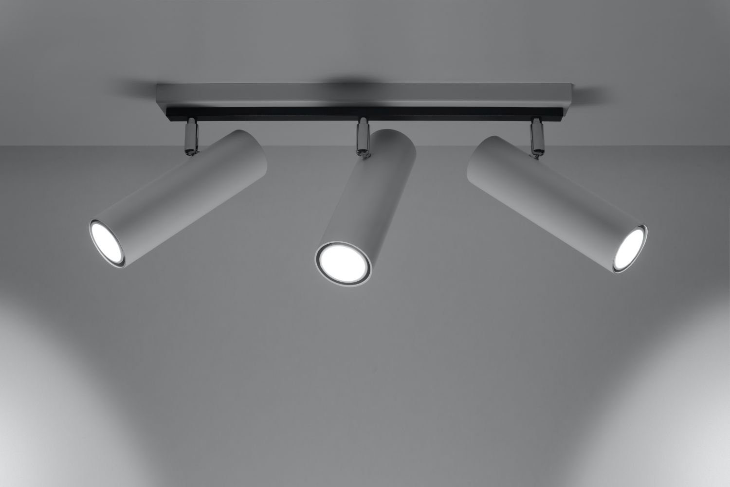 Leuchtmittel, Wohnzimmer L:45cm Licht-Erlebnisse Küche Metall Flur ohne Deckenlampe Weiß vielseitig Deckenstrahler DUCCIA,