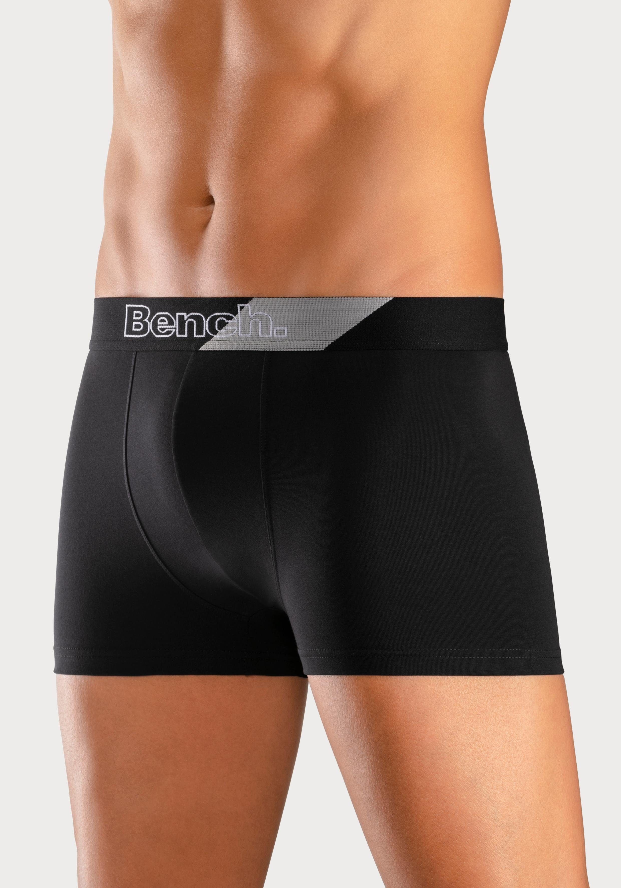Bench. Boxer Boxershorts für Herren (Packung, 3-St) Unterhosen mit modischem Streifen im Webbund – Bild 4 von 5
