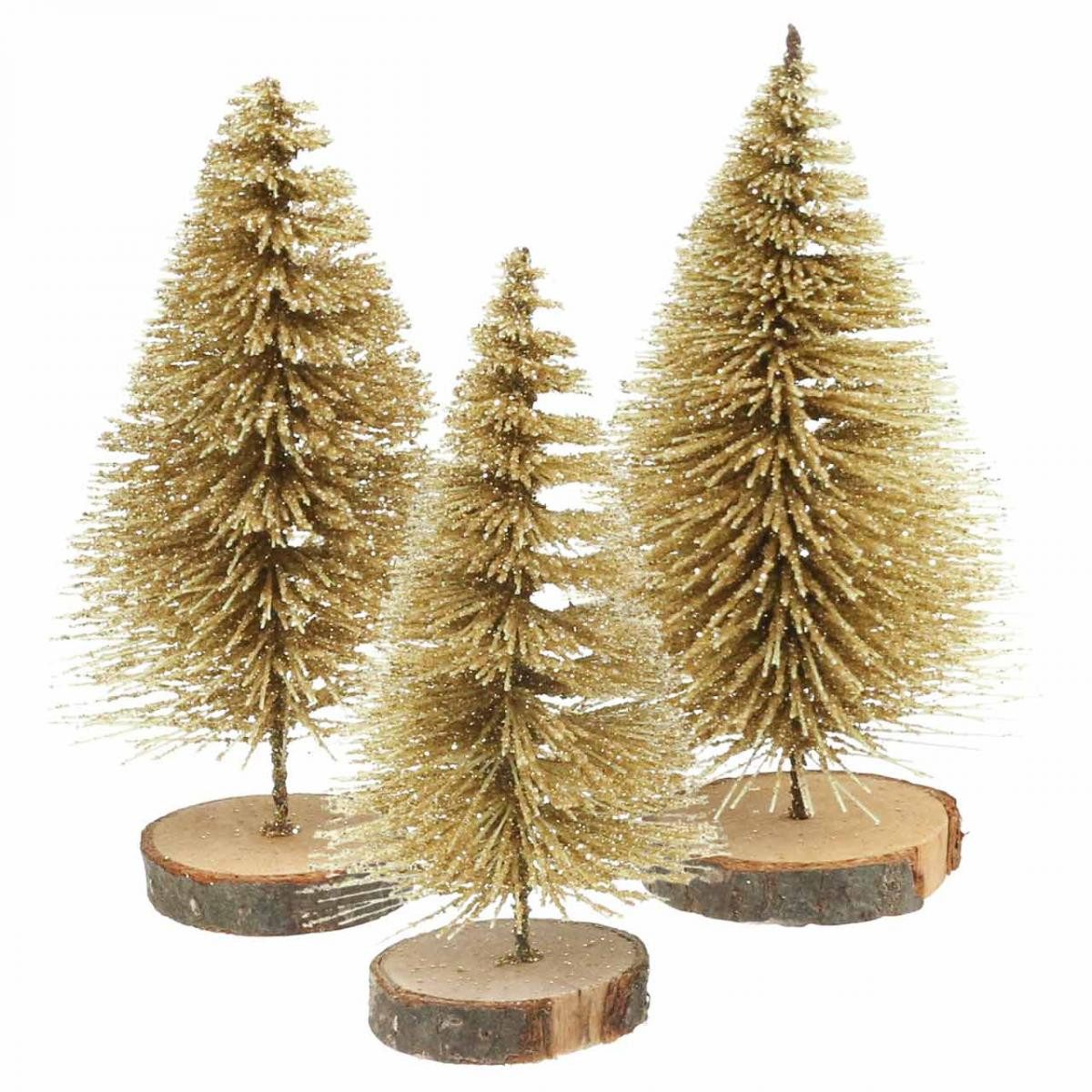 Viana Künstlicher Weihnachtsbaum Goldene Mini Tannenbäume Tischdeko Weihnac günstig online kaufen
