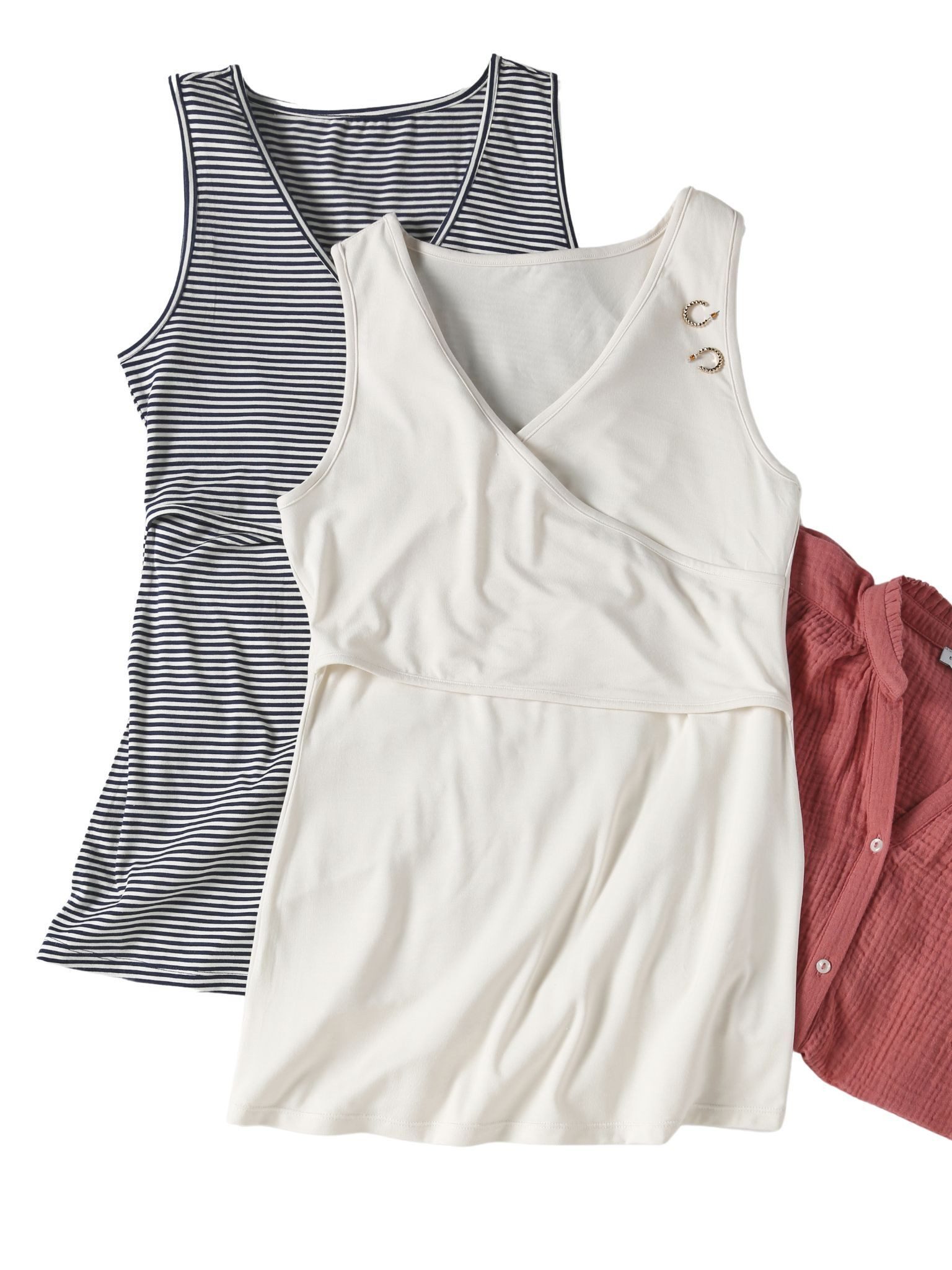 Stilltop 2er-Pack Wickeltops für Schwangerschaft FIONA