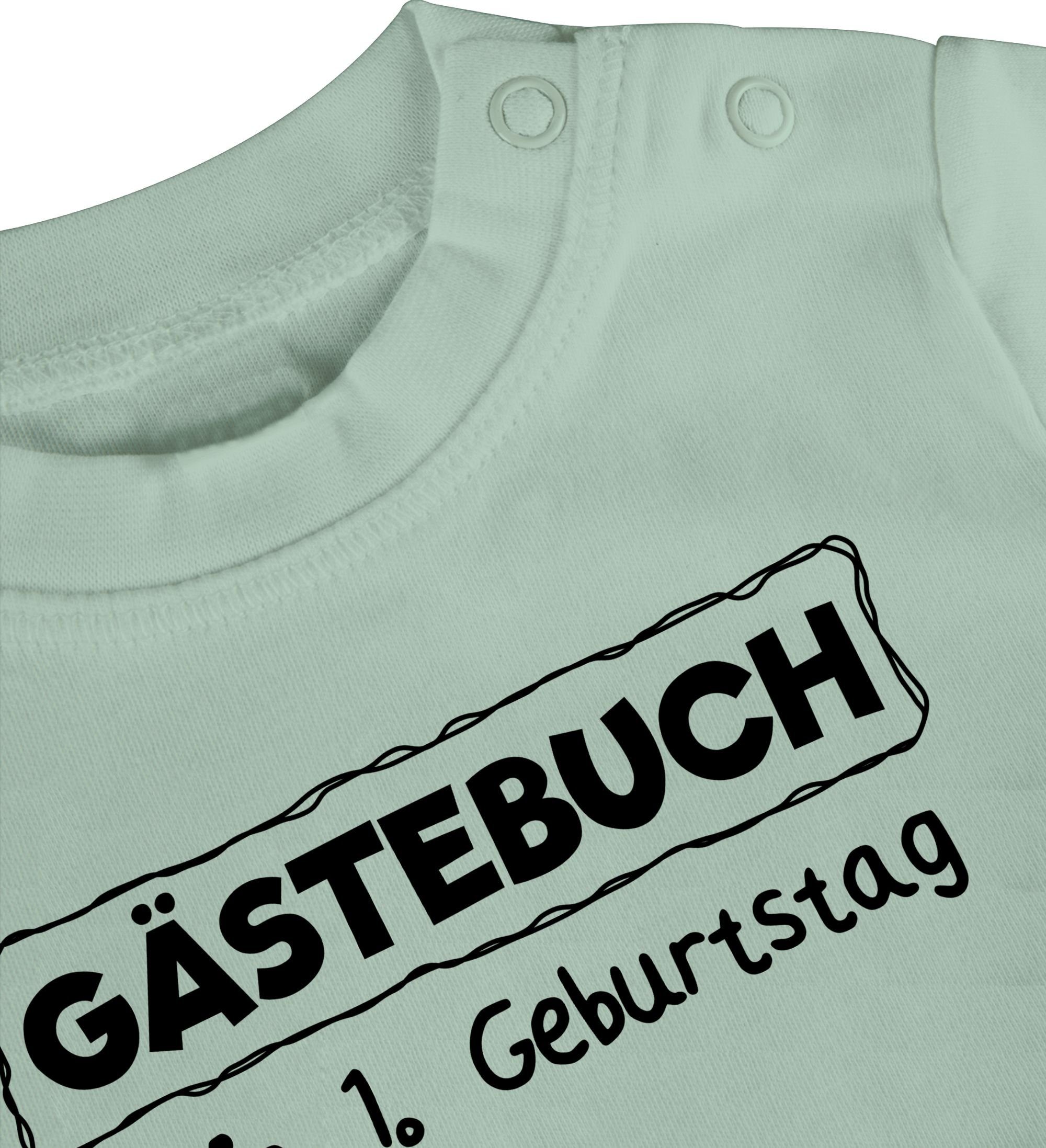 Shirtracer T-Shirt Gästebuch - Mein erster Geburtstag 1. Geburtstag