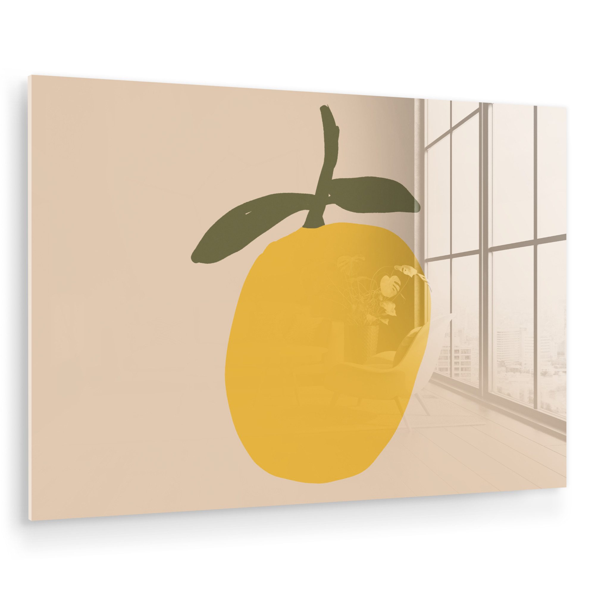 MuchoWow Acrylglasbild Obst - Abstrakte Kunst günstig online kaufen