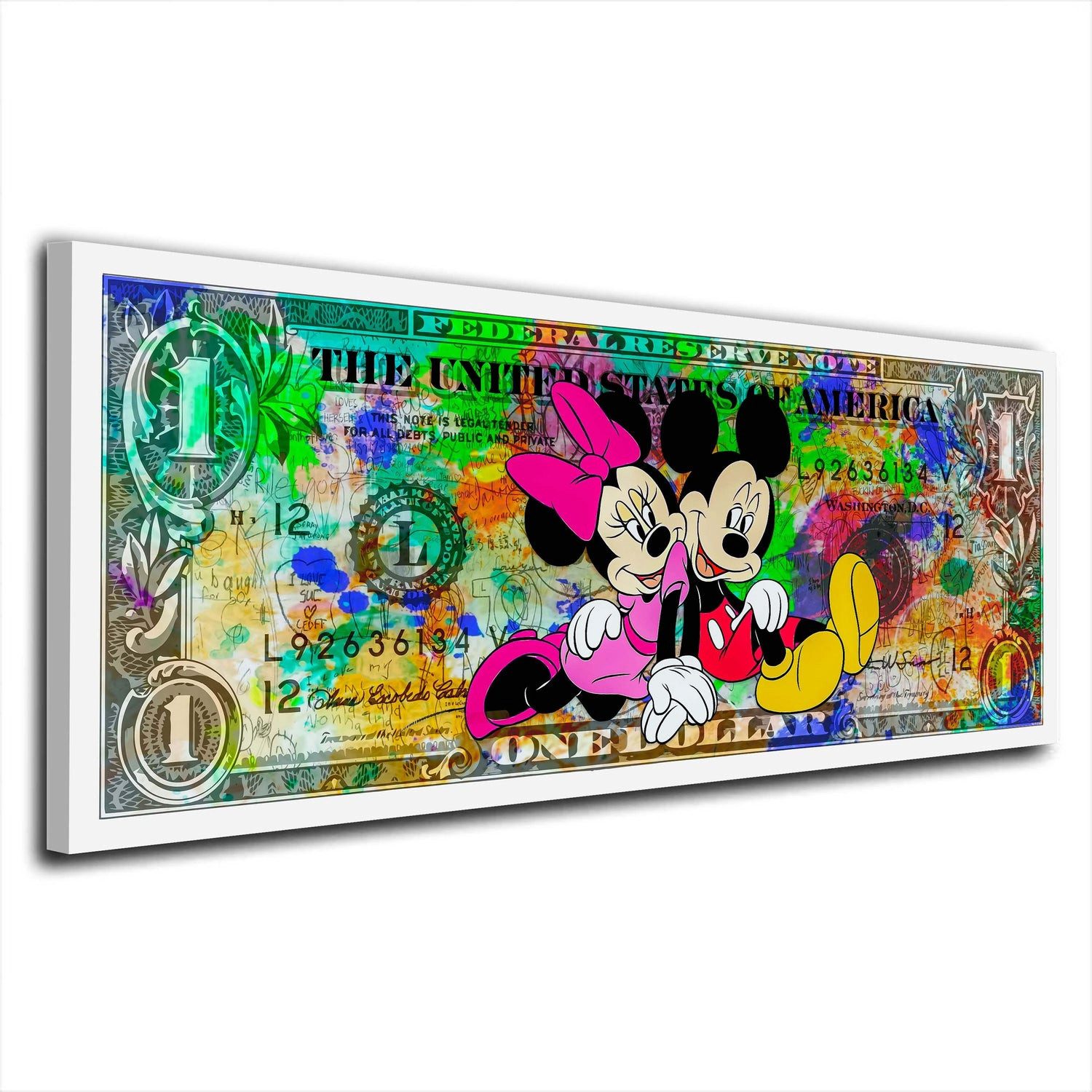 Leinwandbild Minnie Pop Art Leinwandbild Wandbild