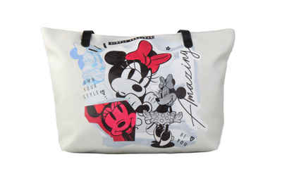 Disney Minnie Mouse Tragetasche Shopper Tasche Disney Minnie Chic Tragetasche 48cm Reißverschluss
