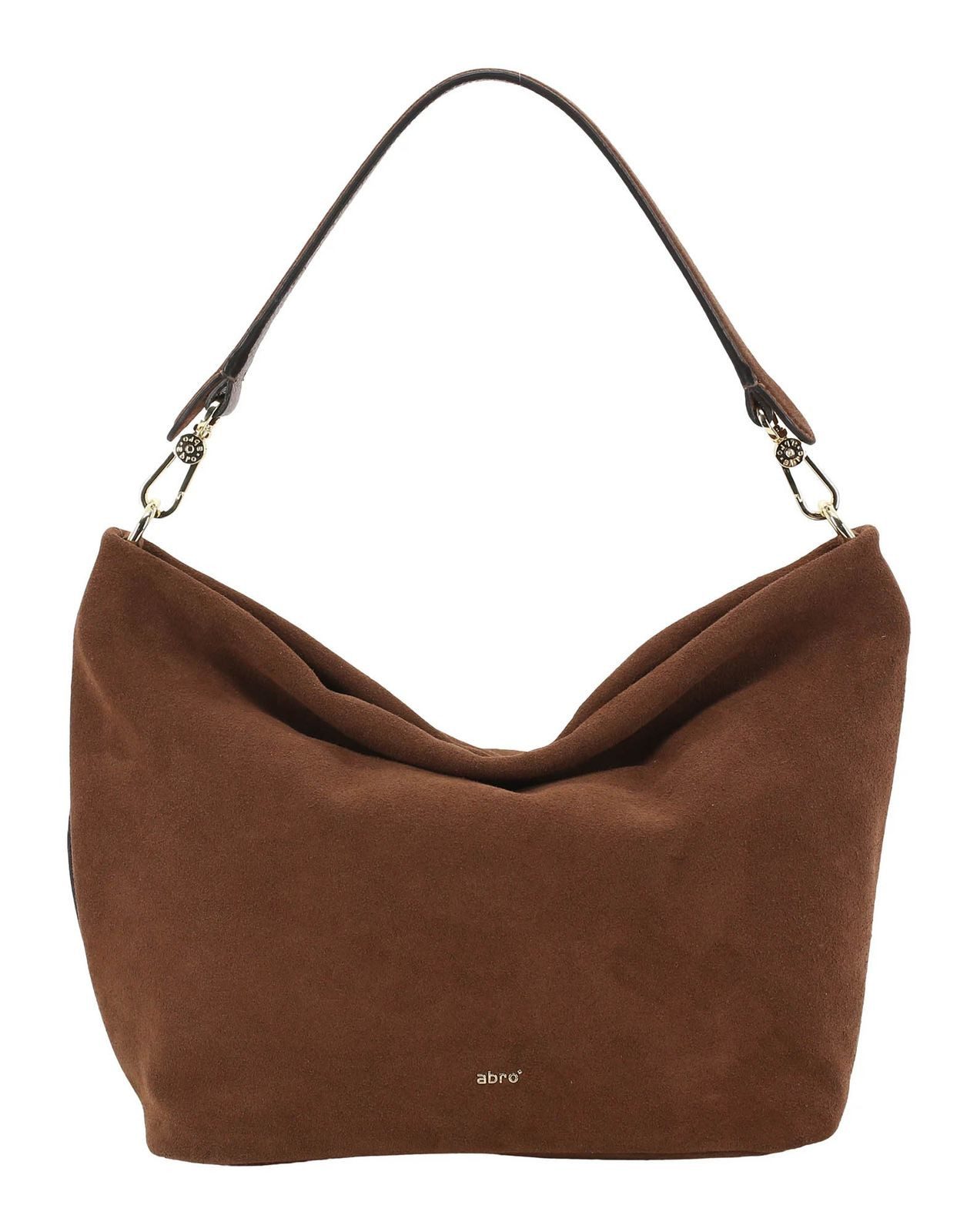 Abro Schultertasche Ebony Big Shoulder Bag, aus echtem Leder