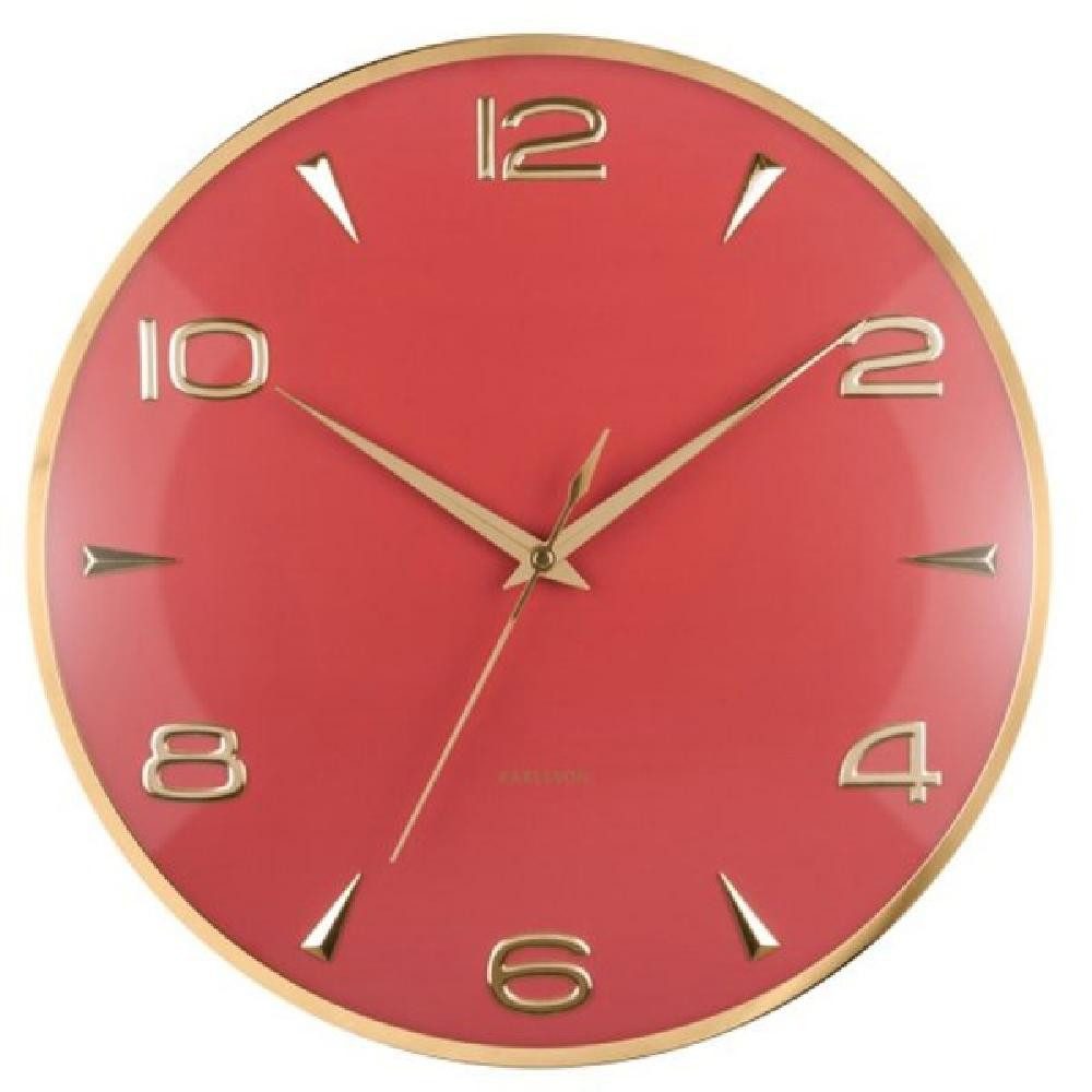 Karlsson Uhr Wanduhr Sienna Glow Red Ochre