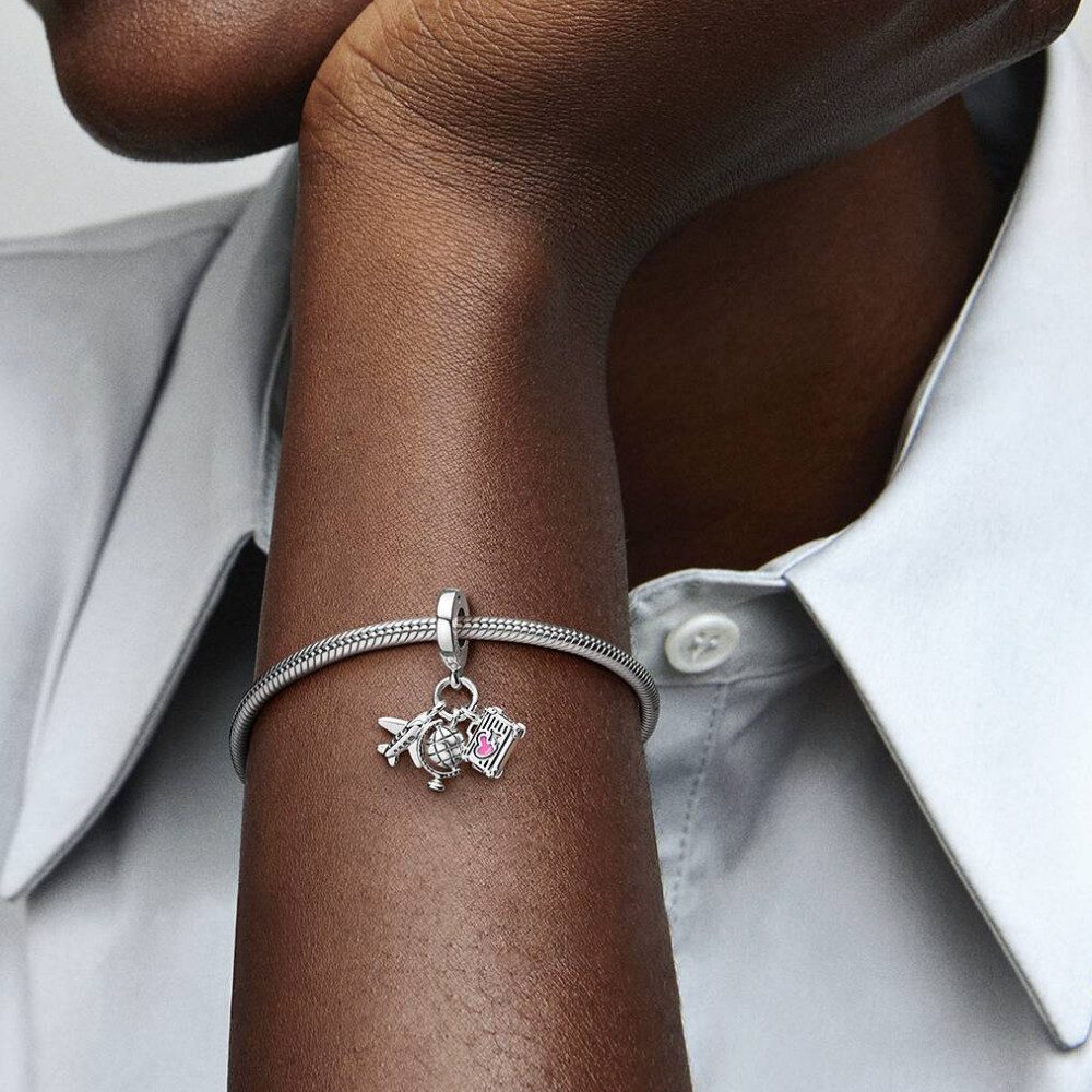 Pandora Charm-Einhänger 799435C01, Reisen, Herz, Liebe