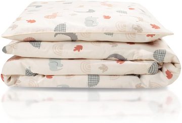 Kinderbettwäsche Baby- und Kinderbettwäsche aus 100% Bio-Baumwolle, Julius Zöllner, Linon, 2 teilig, erhältlich in den Größen 80x80+35x40cm und 100x135+40x60cm