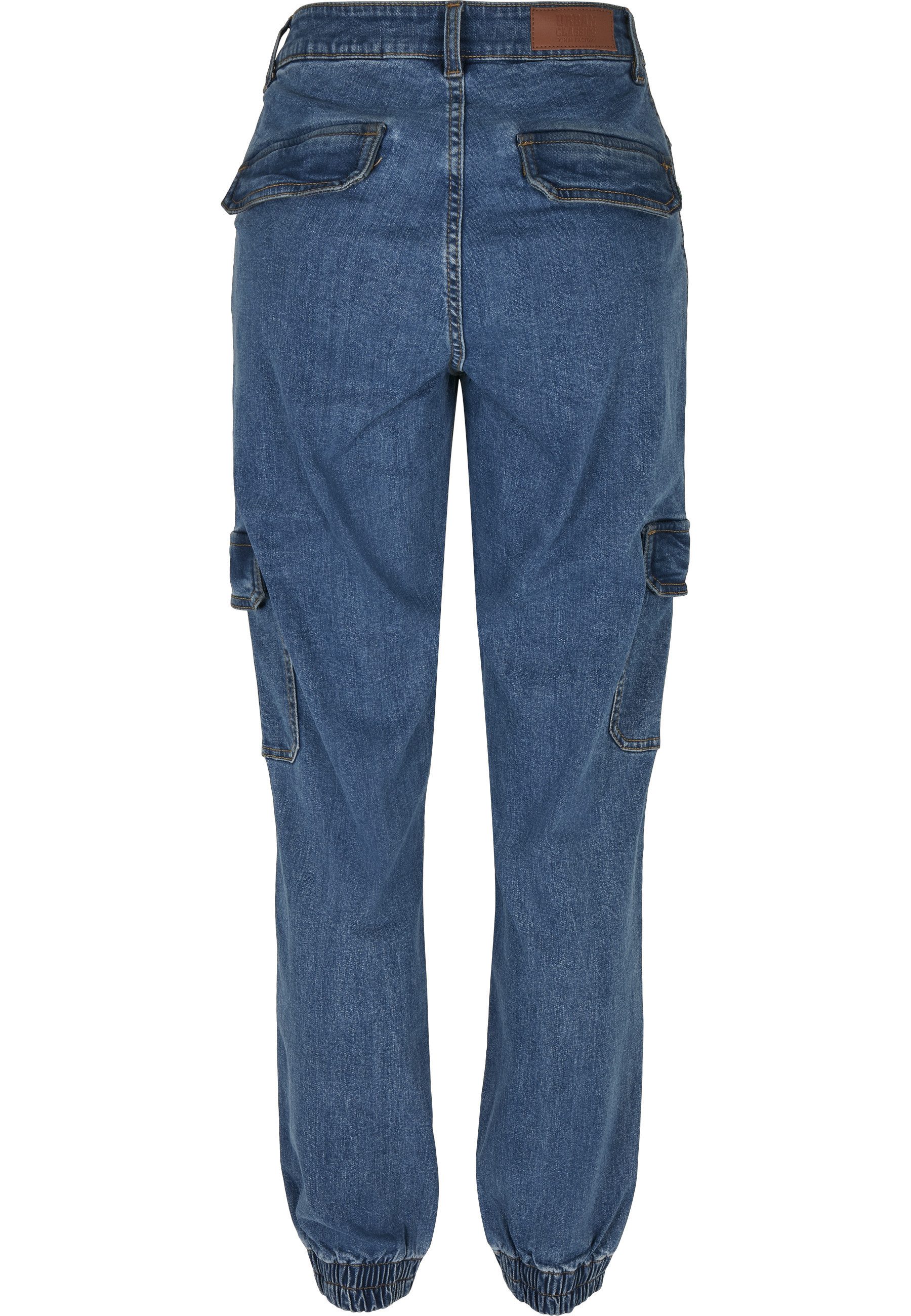 URBAN CLASSICS Bequeme Jeans Urban Classics Damen Ladies Organic Stretch Denim Cargo Pants (1-tlg)