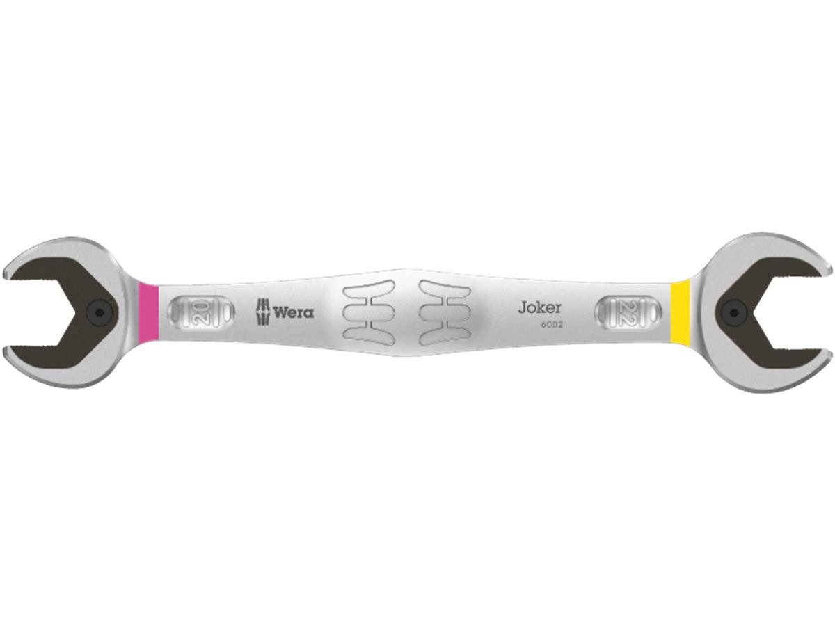 Wera Maulschlüssel Wera 6002 Joker, Doppelsechskantgeometrie, 30° Rückschwenkwinkel, Farbkennzeichnung