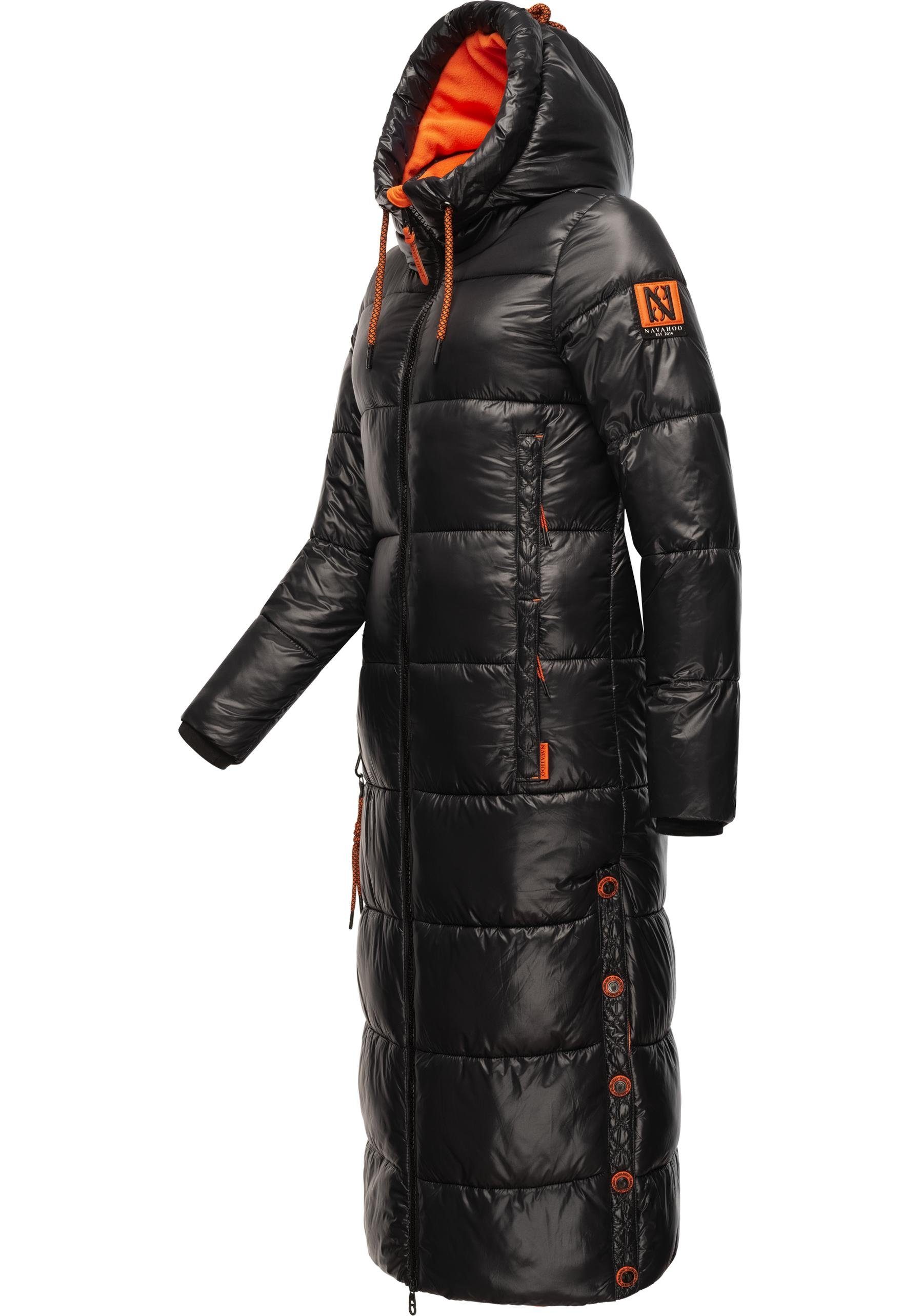 Navahoo Steppmantel Schmuseengel warm gefütterte Winter Steppjacke mit Kontrastdetails
