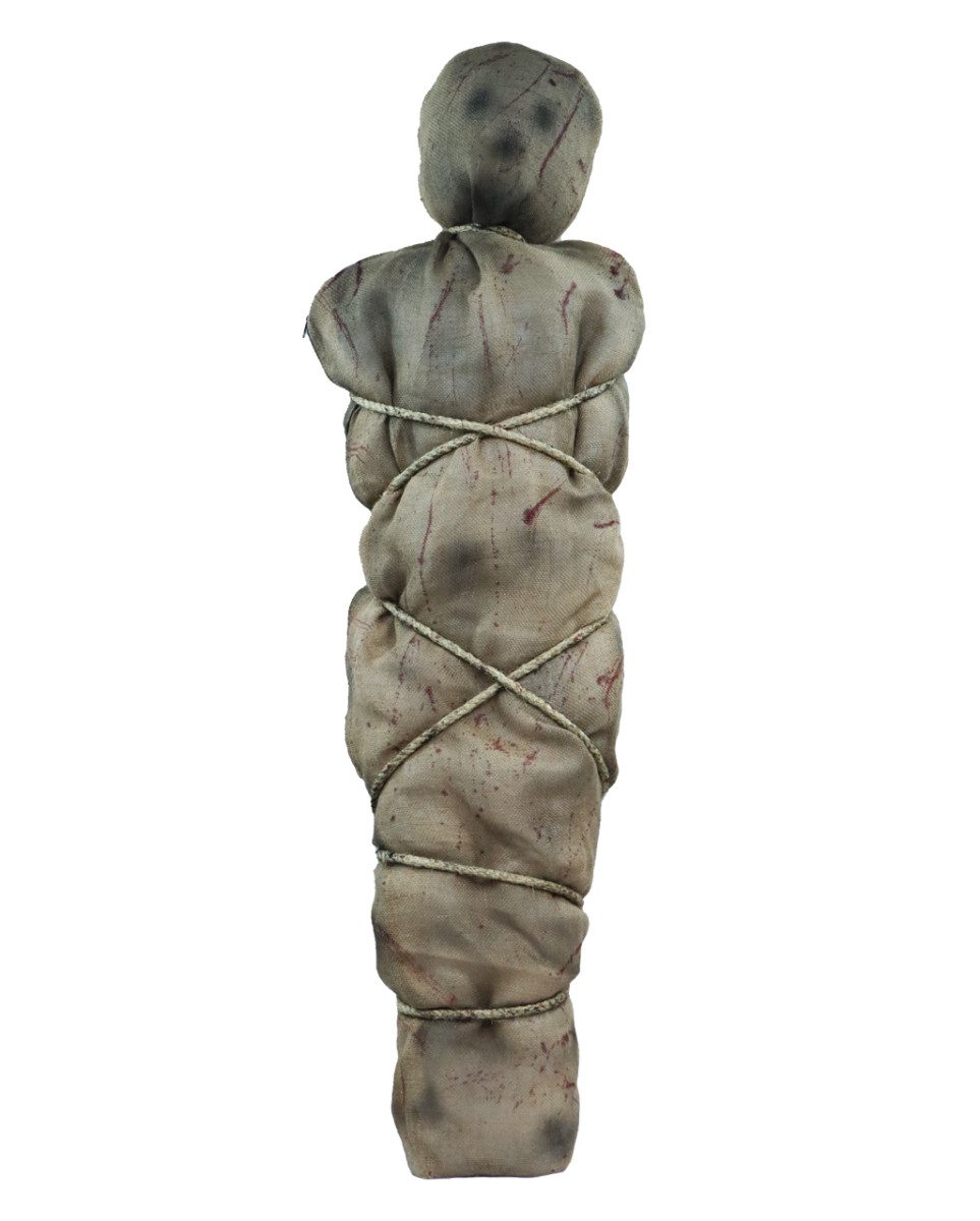 Horror-Shop Dekoobjekt Verschnürter Körper als Leichnam in Sackleinen