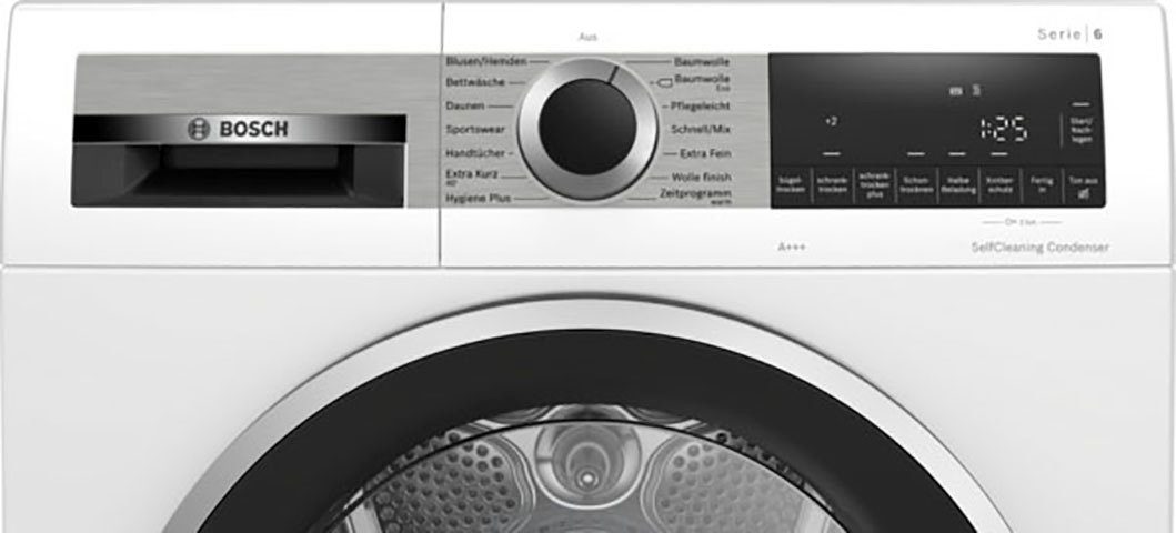 BOSCH Wärmepumpentrockner Serie 6 WQG235D00, Selbstreinigender Kondensator, Halbe Beladung, Reversierende Trommel – Bild 5 von 5