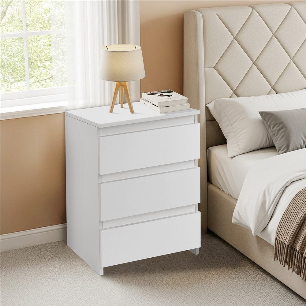 Yaheetech Nachttisch mit 3 Schubladen Nachtschrank (1-St), Nachtkommode Nac günstig online kaufen