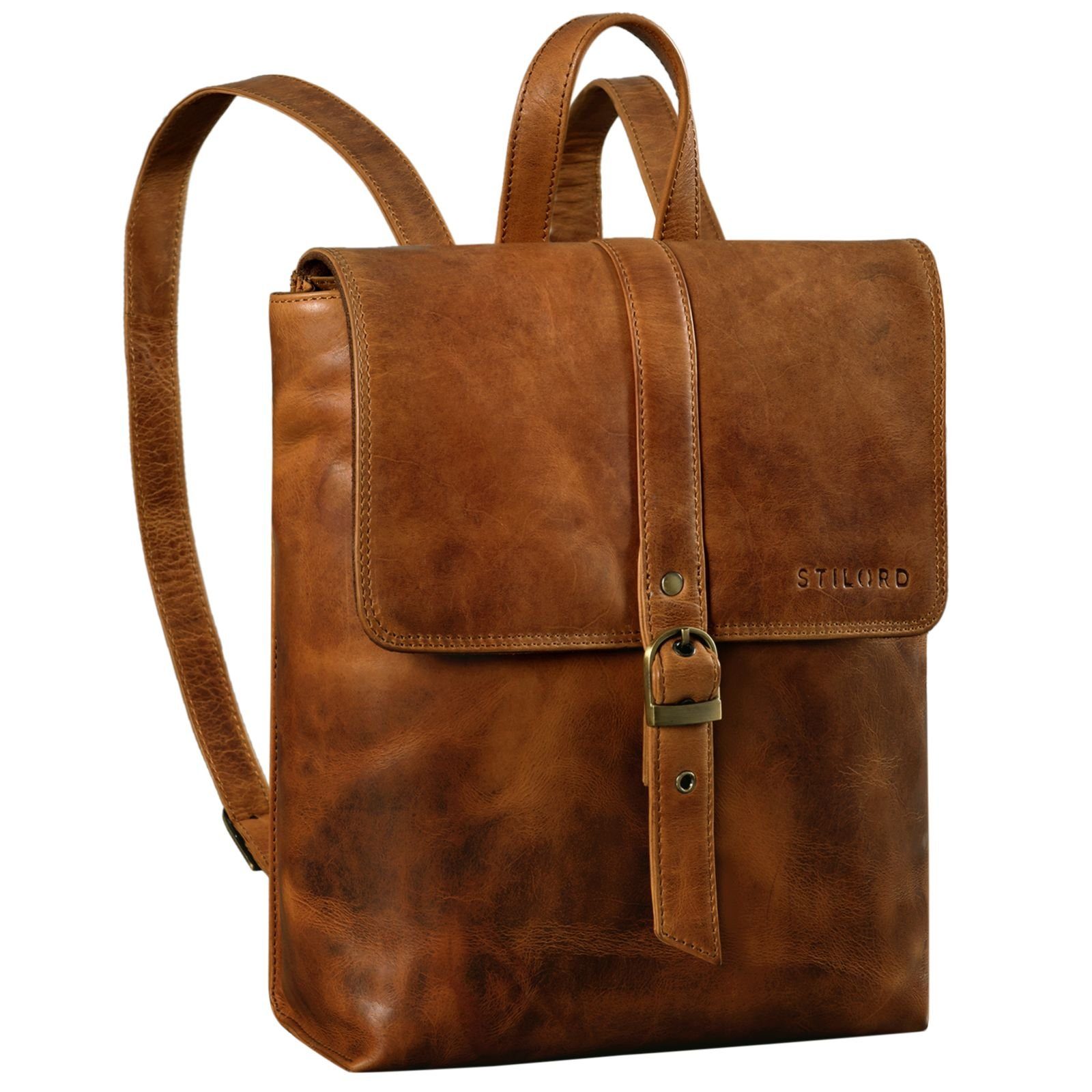 Cityrucksack "Mathilda" Damen Daypack Lederrucksack