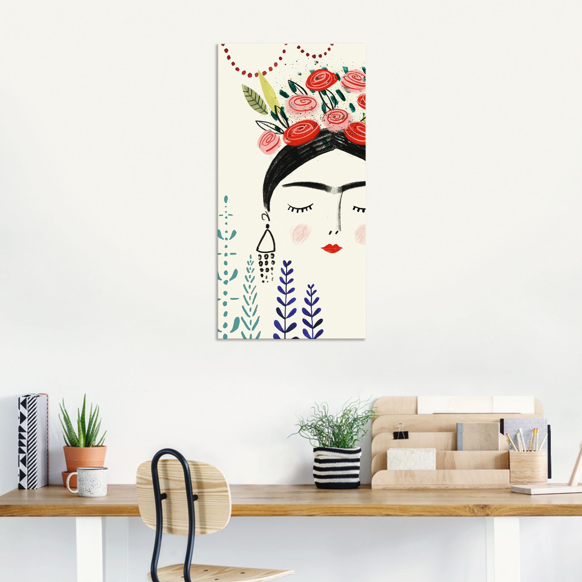 Wandaufkleber von Größen Wandbild in als Leinwandbild, Poster Frauen Fridas Traum Collektion Alubild, Bilder B, oder St), versch. (1 Artland