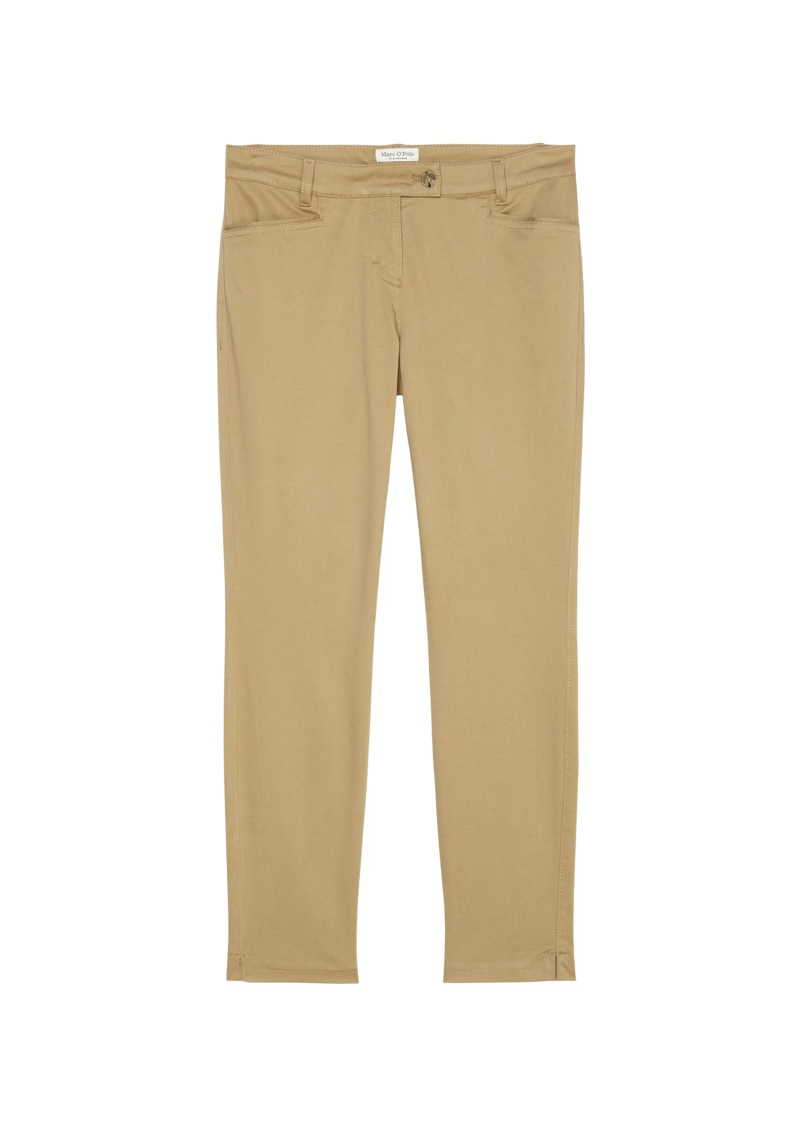 Marc O'Polo Chinohose aus Smooth Stretch braun Sateen