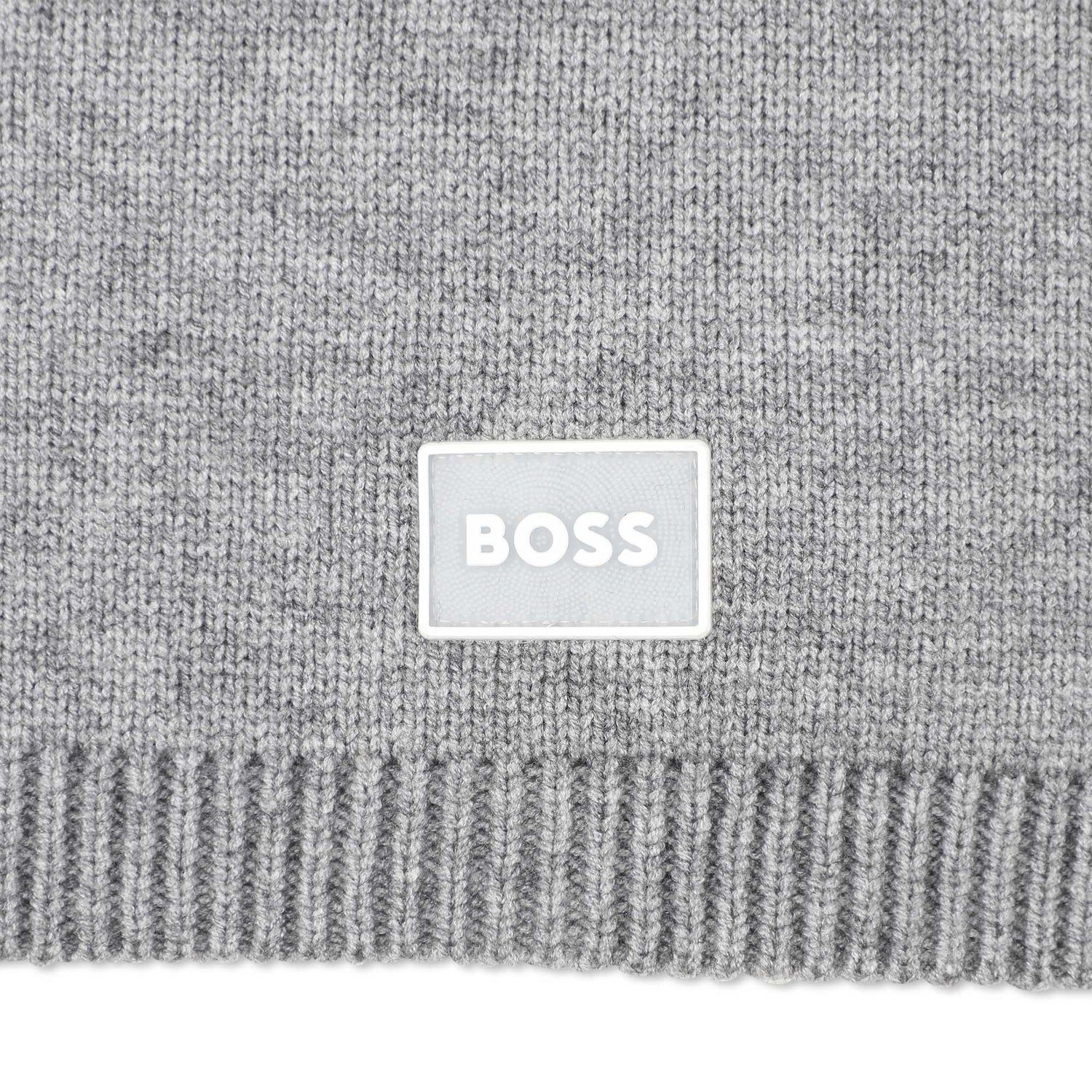 Boss Kidswear Halswärmer BOSS Kidswear Halswärmer mit Logo-Abzeichen doppellagig & kuschelig, (1 St)