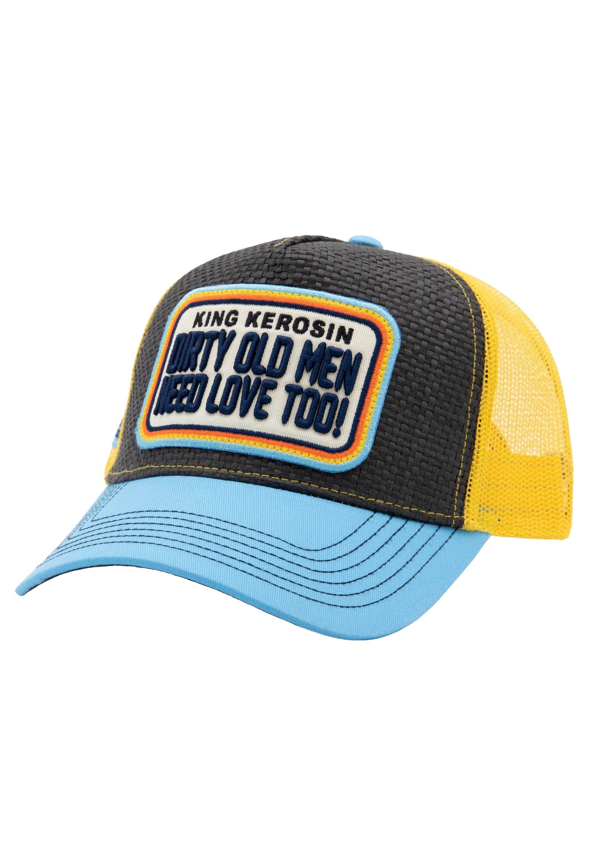 KingKerosin Trucker Cap Dirty Old Men Need Love Too (1-St) mit Statement-Patch