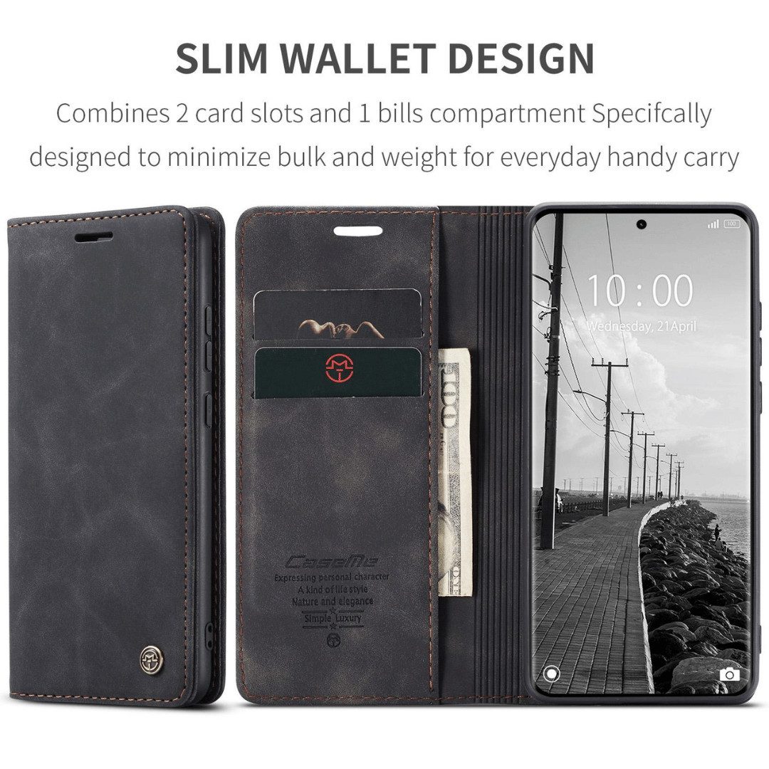 SmartUP Smartphone-Hülle für Xiaomi Redmi Note 15 / Pro / Pro+ 4G / 5G Klapphülle Tasche Case 6,77, Integrierte Standfunktion, zwei Kartenfächer