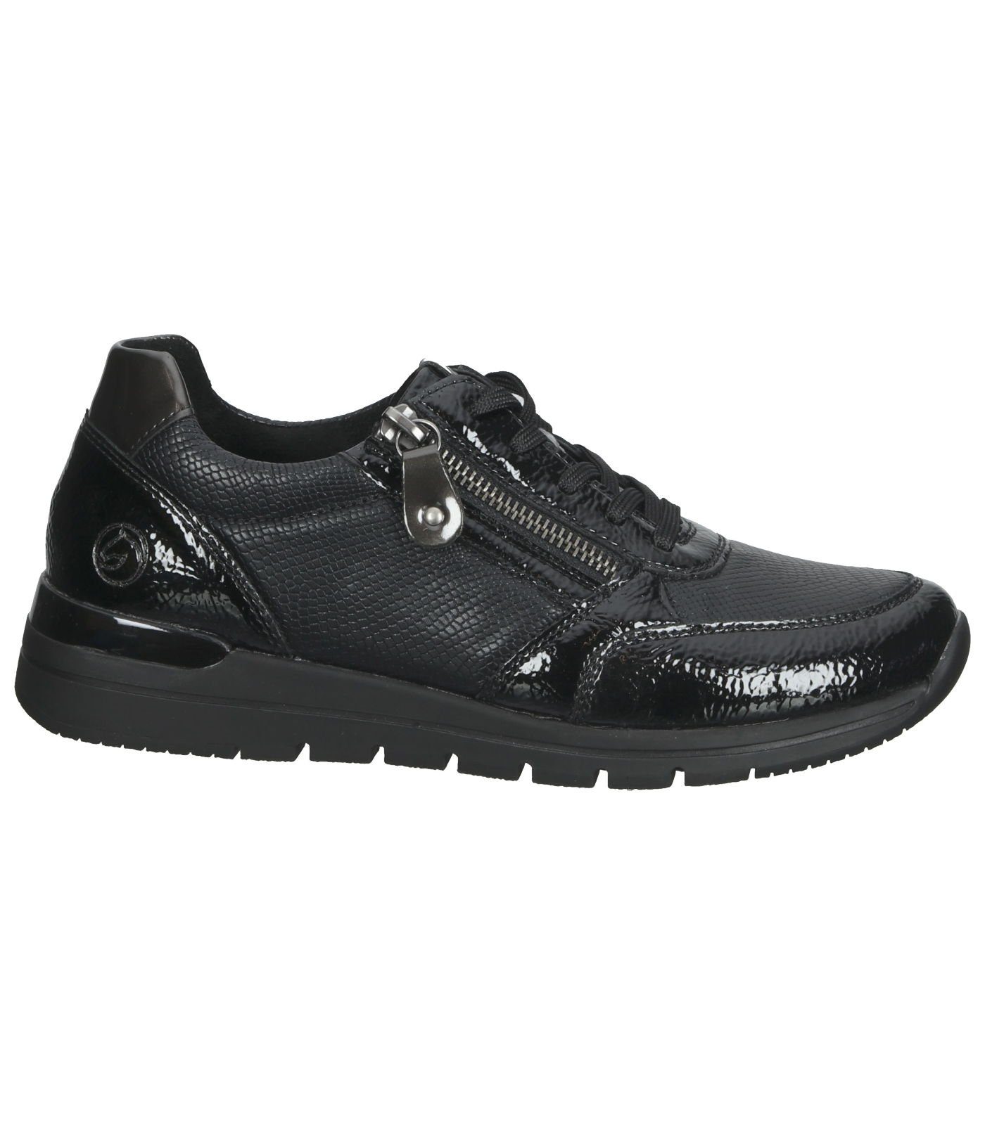 Remonte Sneaker Lederimitat/Textil Sneaker Schwarz