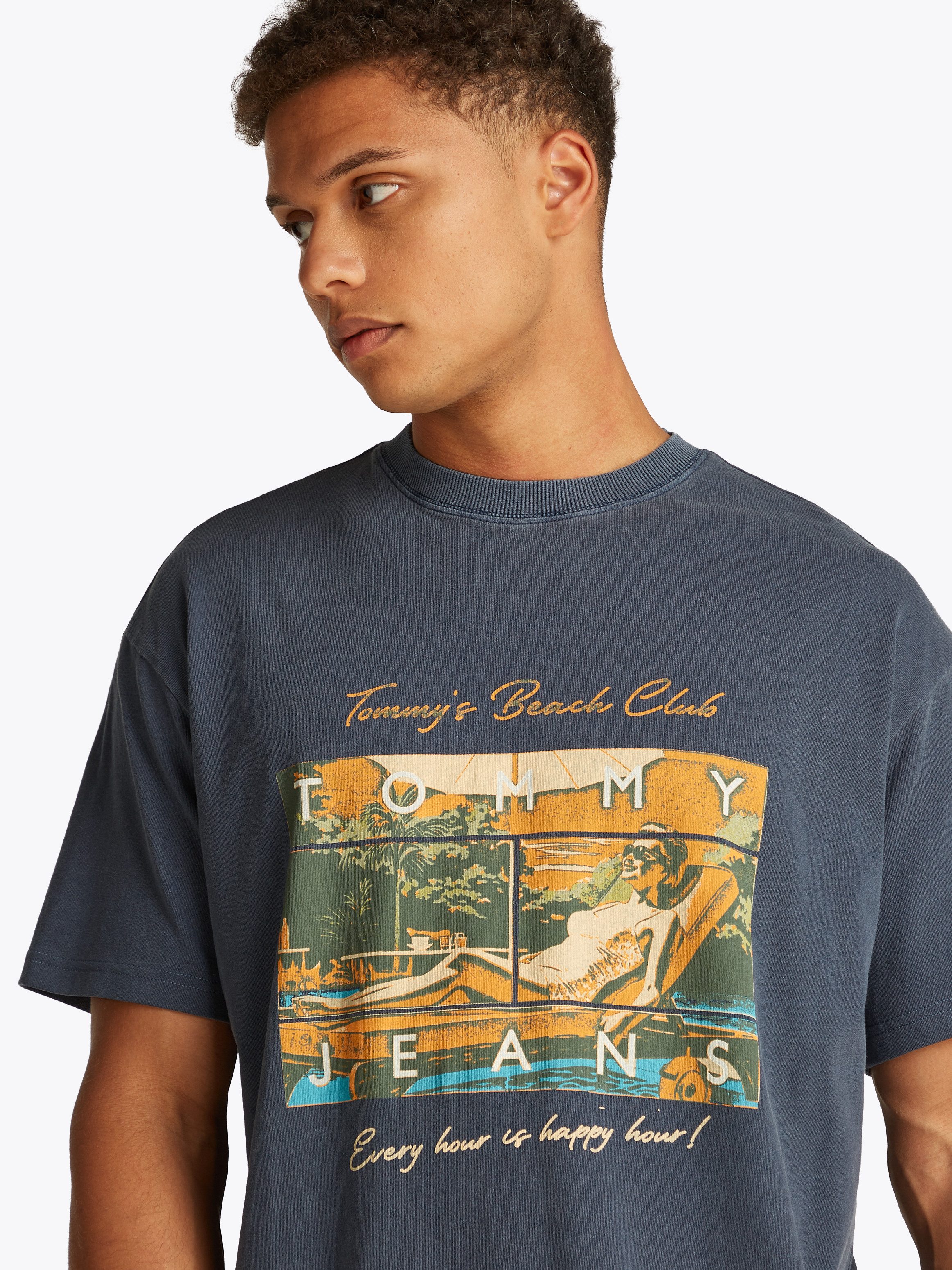 Tommy Jeans T-Shirt TJM RLX BEACH CLUB GRAPHIC TEE günstig online kaufen