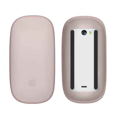 kwmobile Backcover Silikon Schutzhülle für Apple Magic Mouse 1 / 2, PC Maus Cover Hülle aus softem Silikon - Altrosa