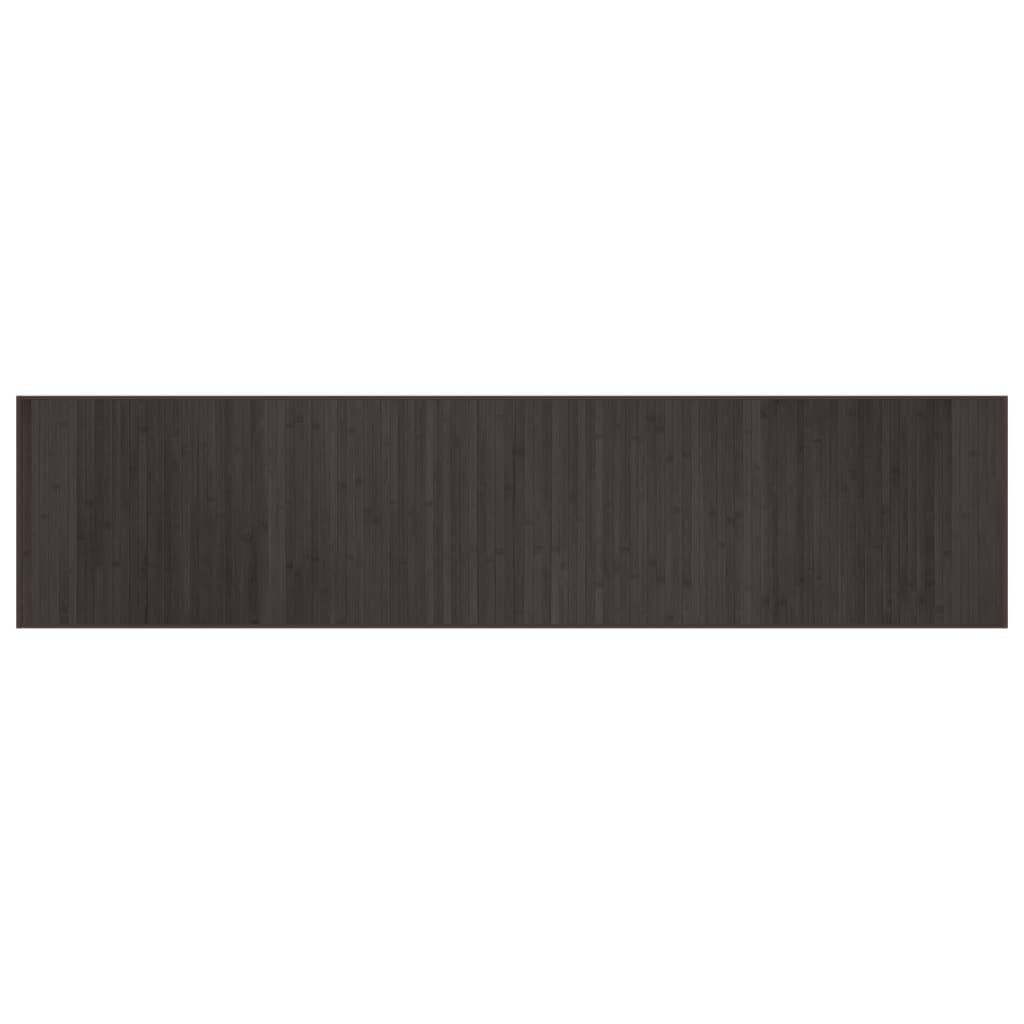 vidaXL Teppich Teppich Rechteckig Dunkelbraun 70x300 cm Bambus, Rechteckig