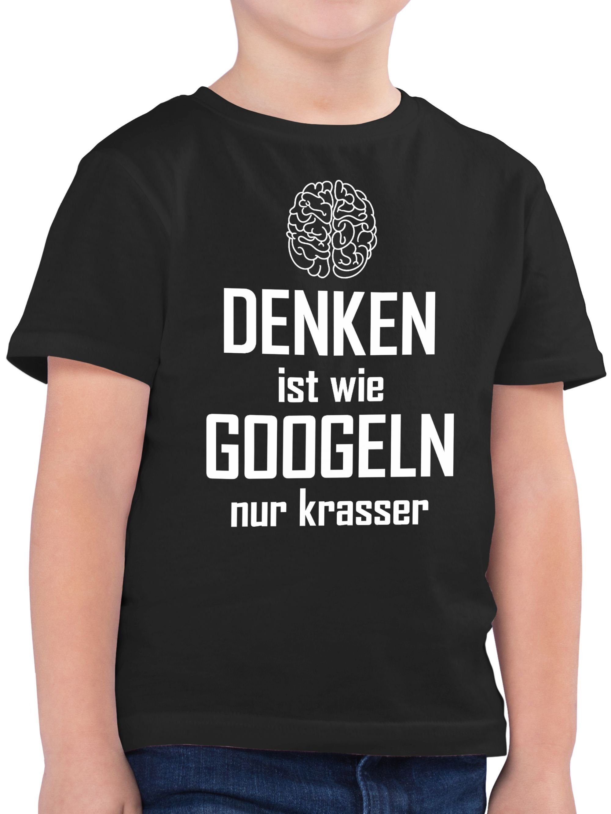T-Shirt Denken ist wie googeln nur krasser